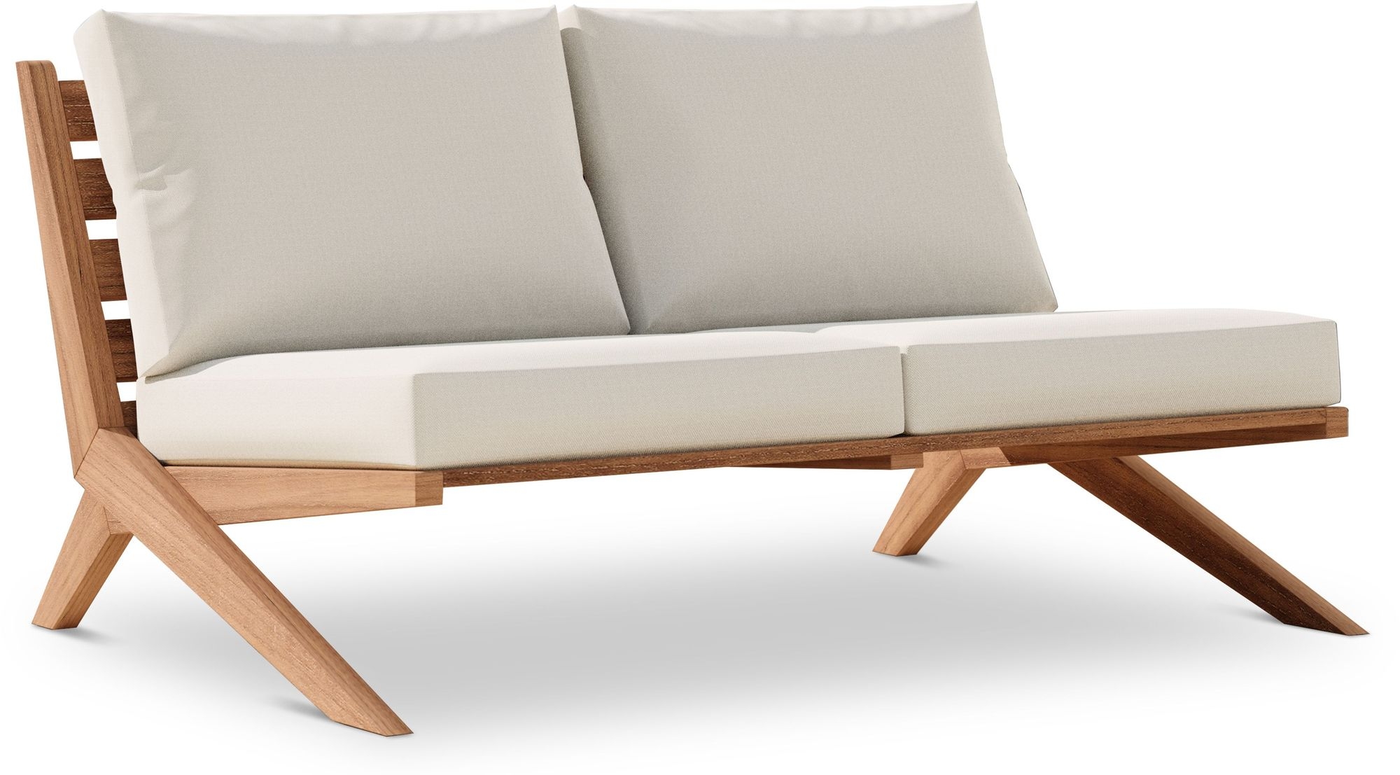 Tahiti 58.5" Outdoor Patio Waterproof Fabric Sofa