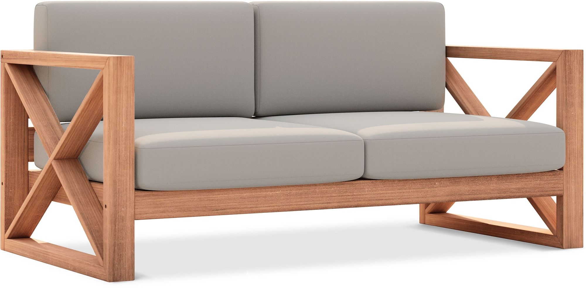 Anguilla 65" Outdoor Patio Waterproof Fabric Loveseat