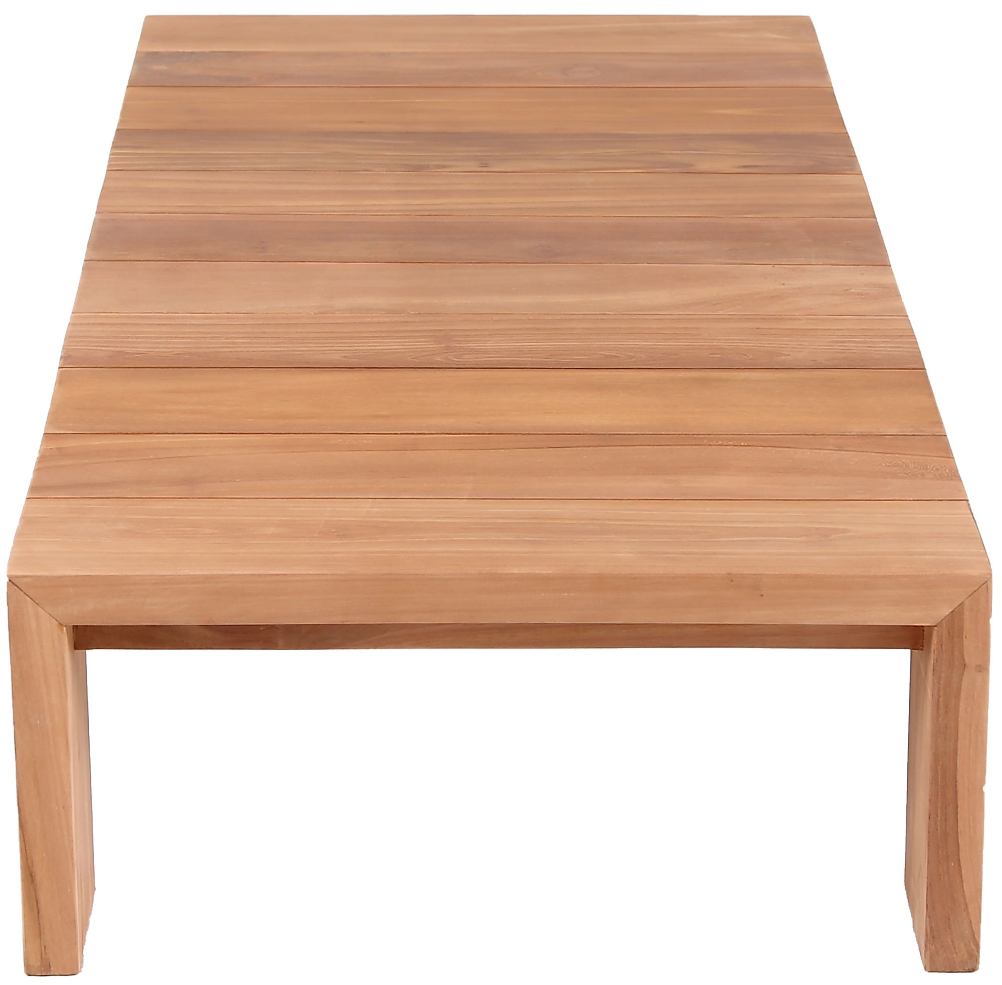 Tulum 52" Rectangular Outdoor Patio Solid Teak Wood Coffee Table
