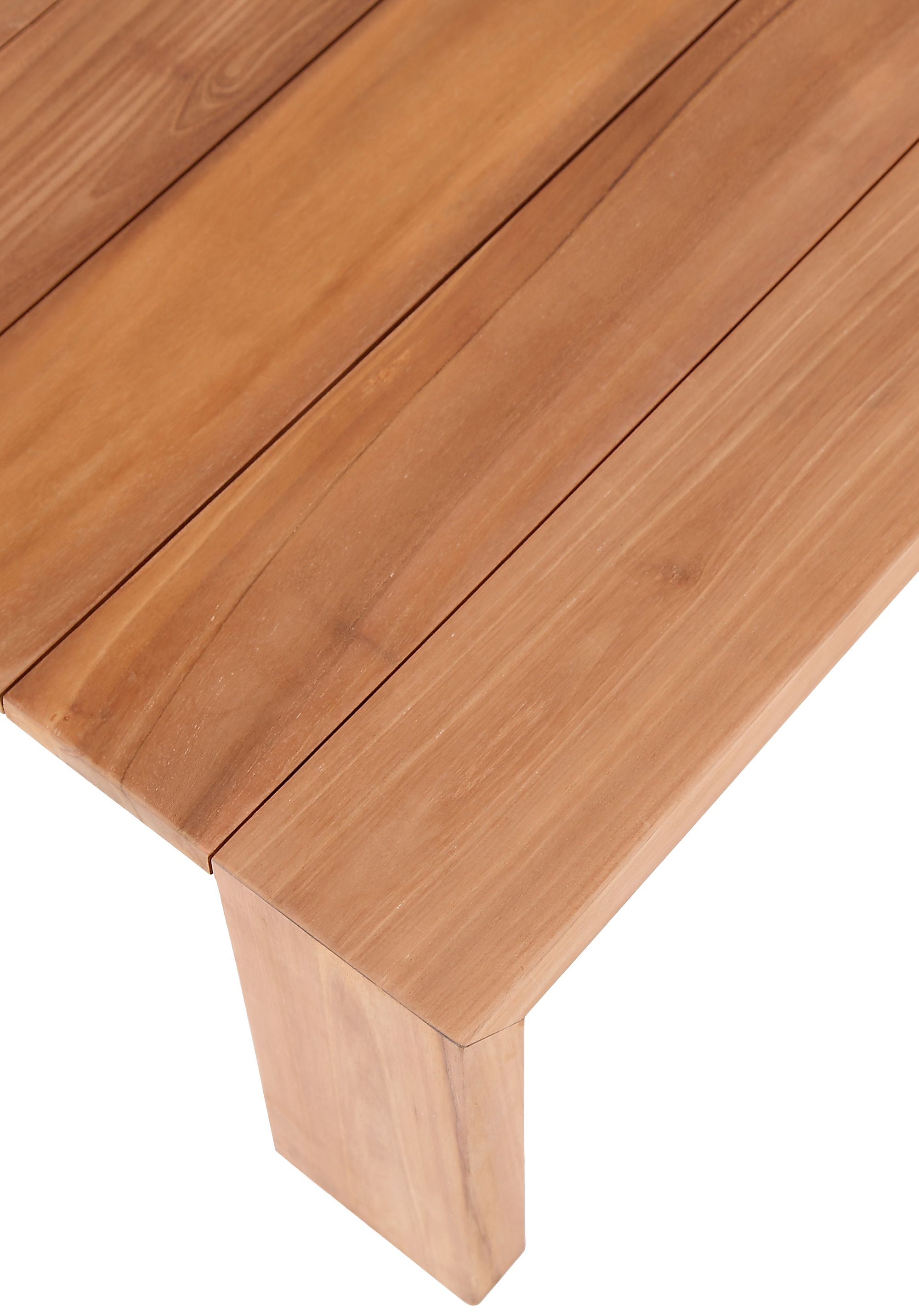Tulum 52" Rectangular Outdoor Patio Solid Teak Wood Coffee Table