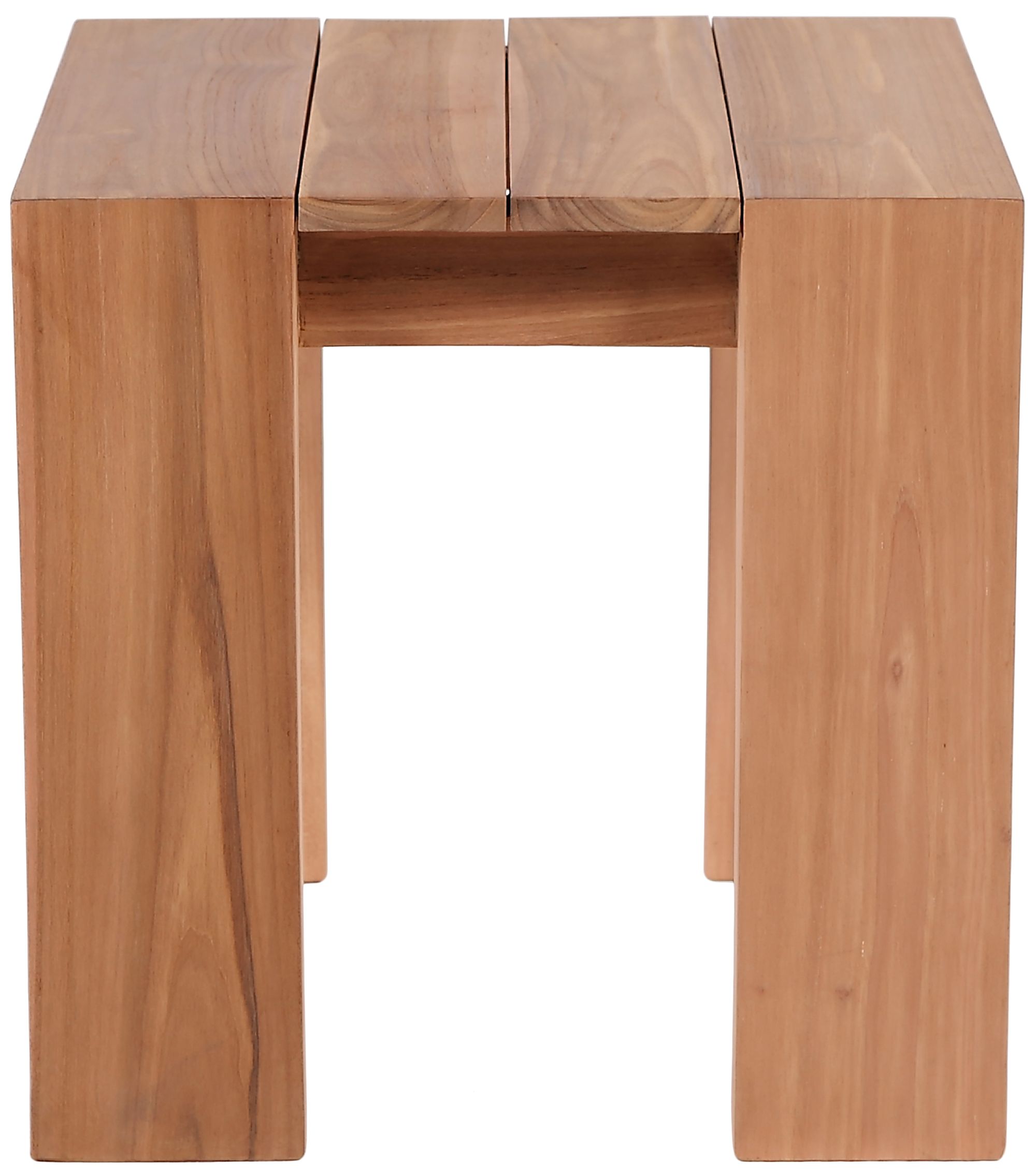 Tulum 18.5" Square Outdoor Patio Solid Teak Wood End Table