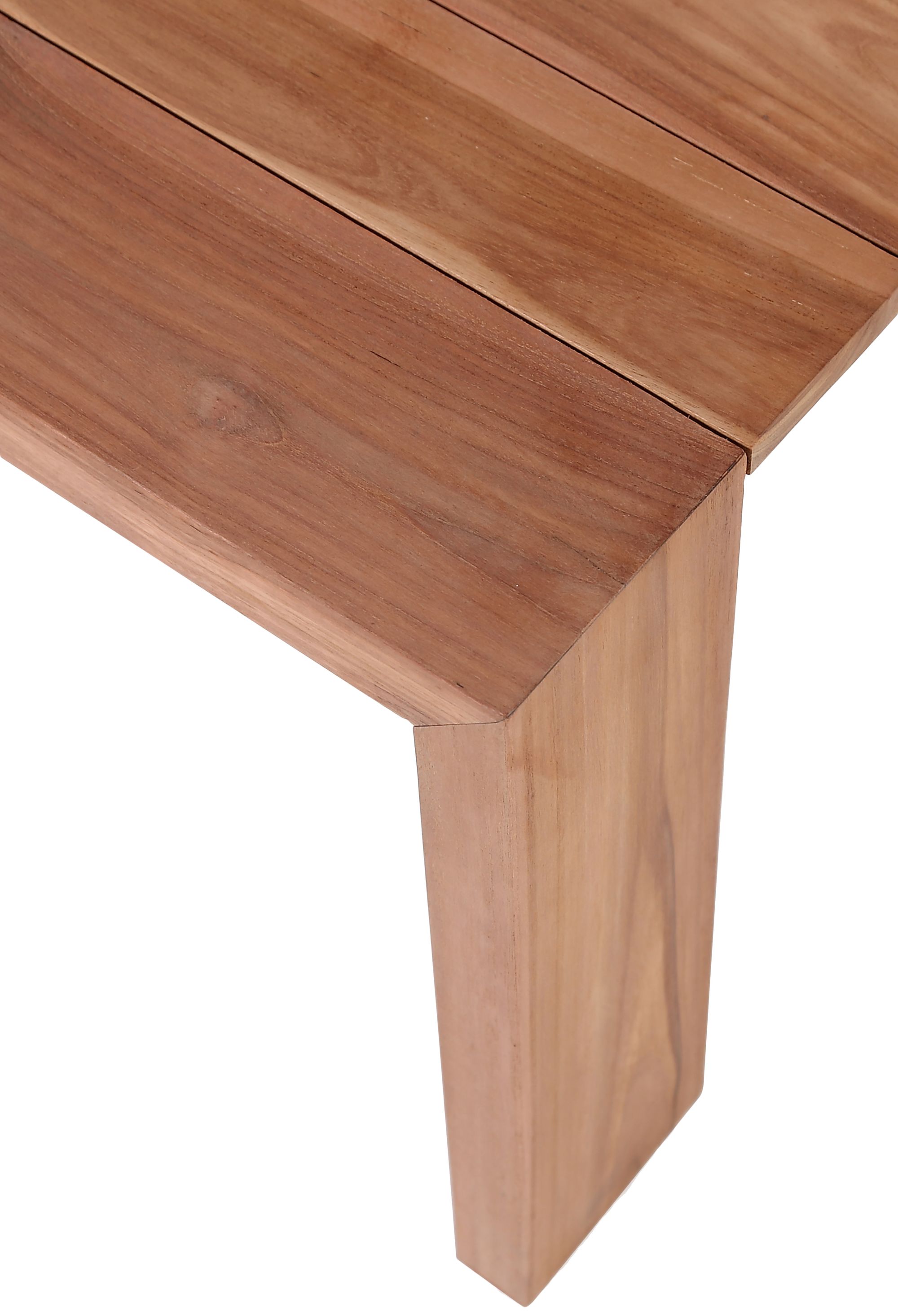 Tulum 18.5" Square Outdoor Patio Solid Teak Wood End Table