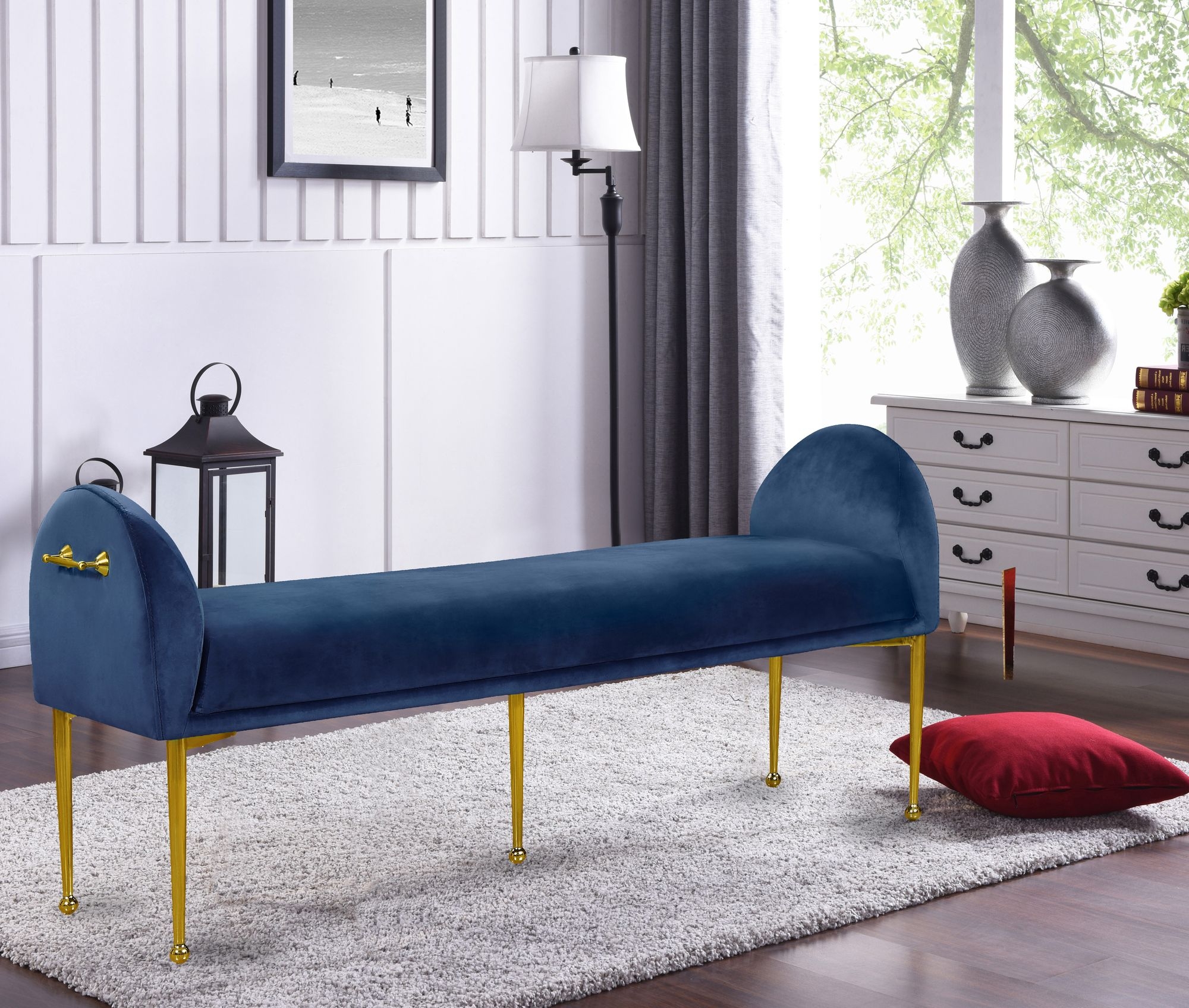 Owen Velvet Bench