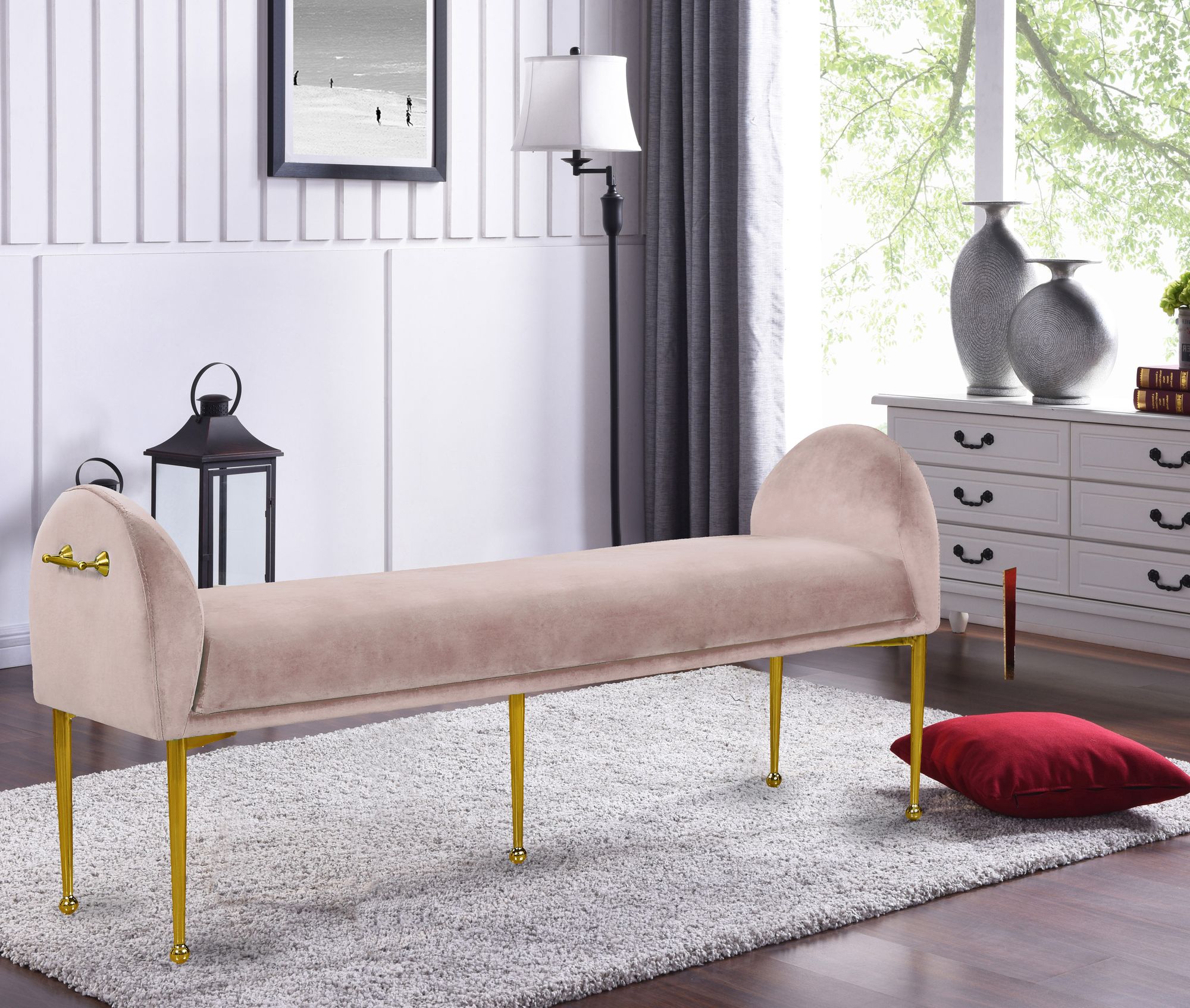 Owen Velvet Bench