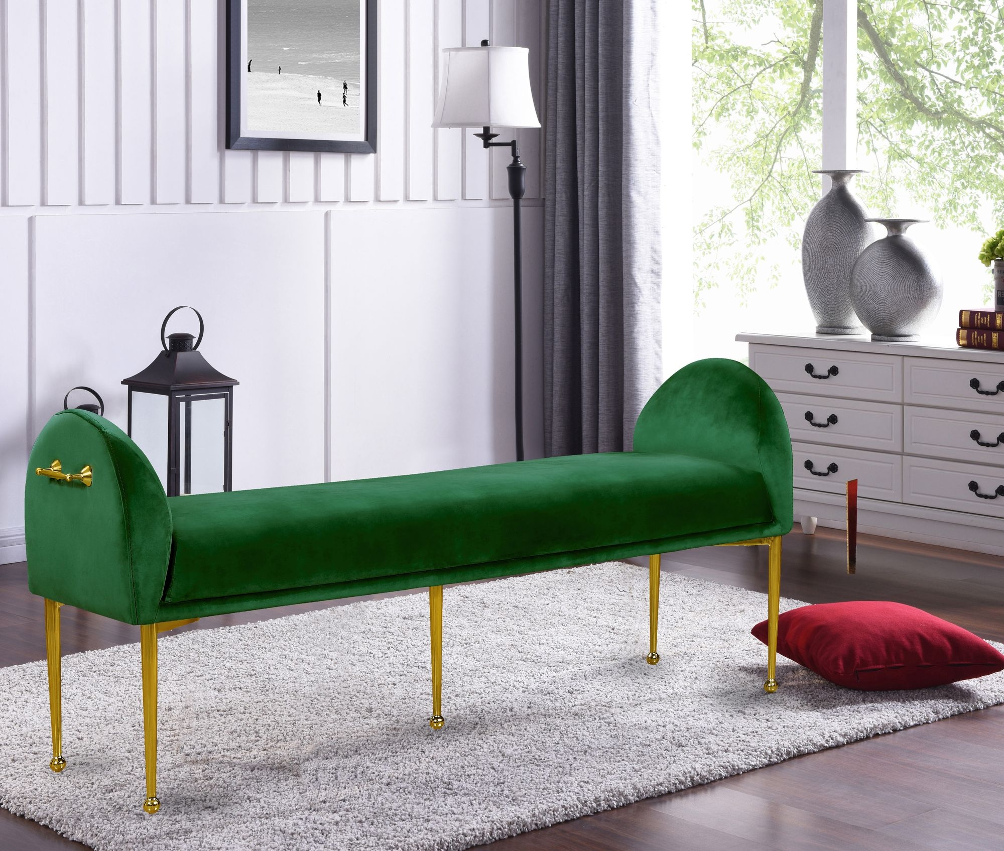 Owen Velvet Bench