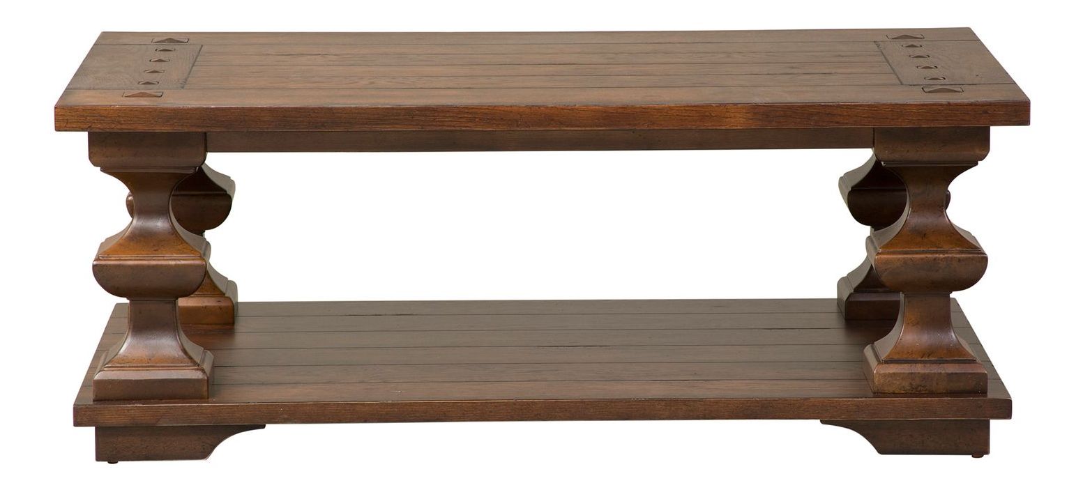 Sedona Wood Storage Cocktail Table Set | Kona Brown