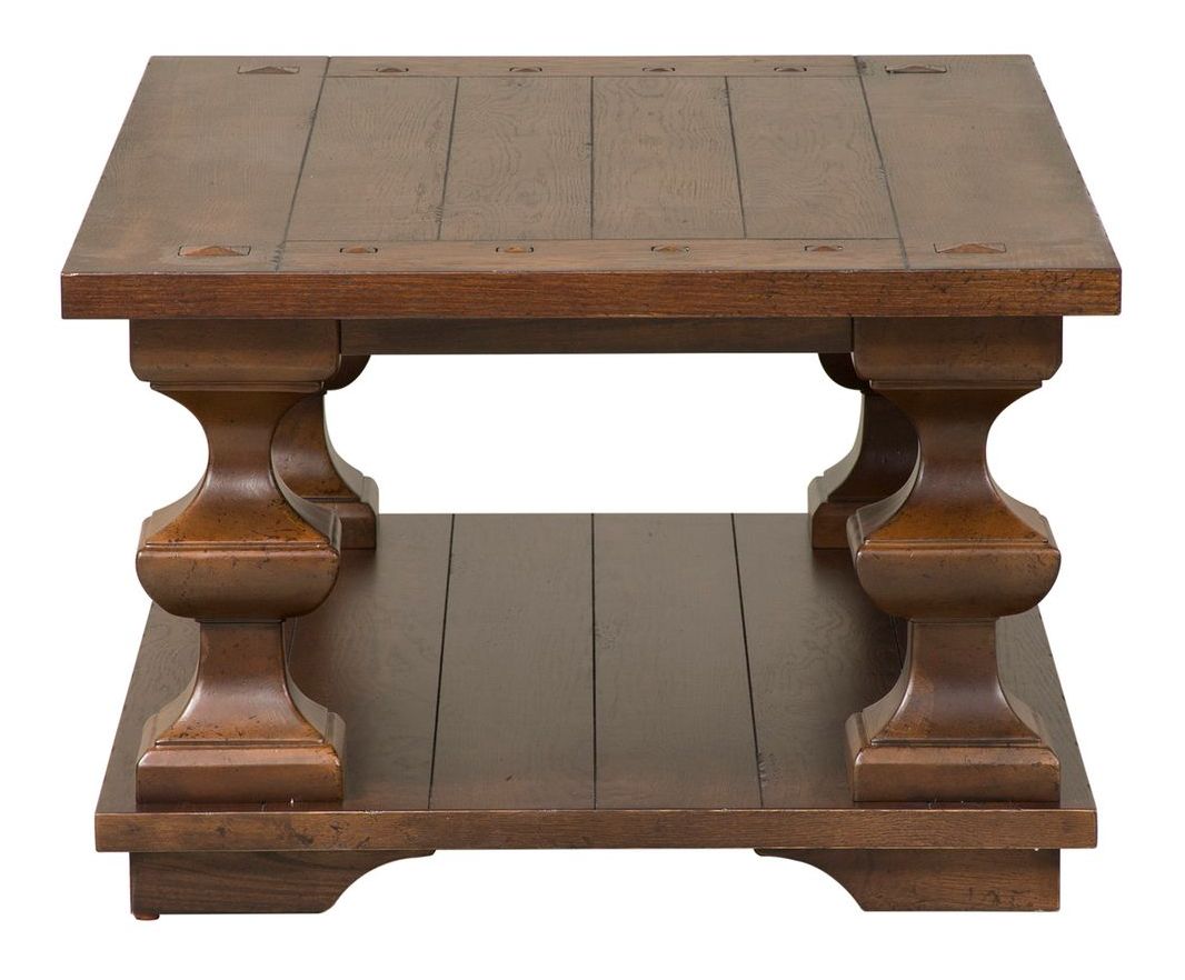 Sedona Wood Storage Cocktail Table Set | Kona Brown