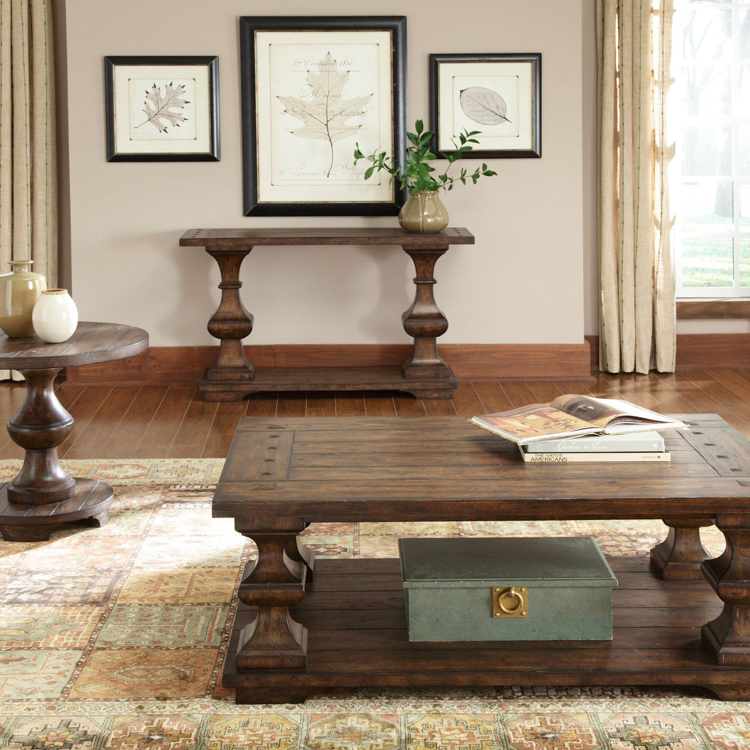Sedona Round Wood End Table
