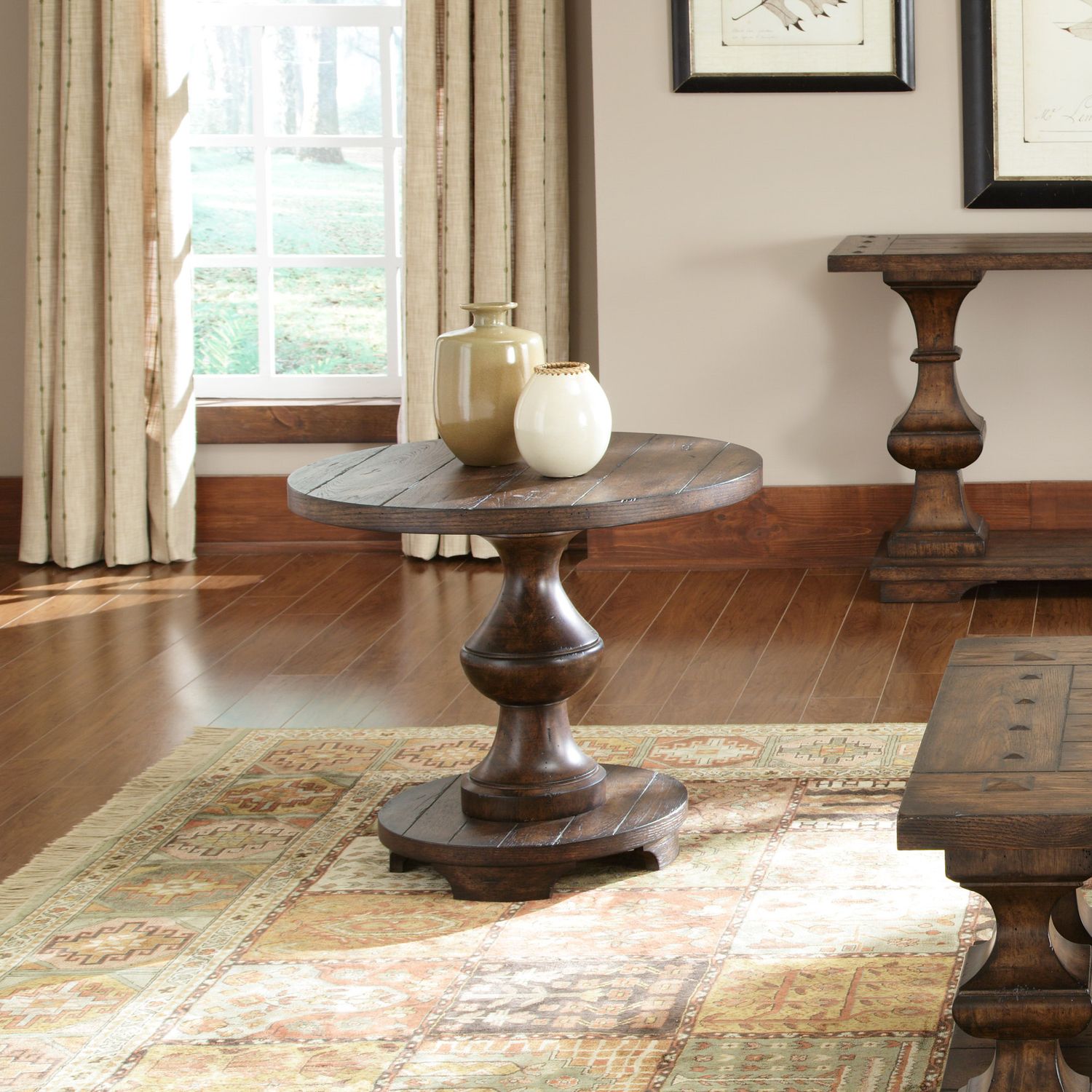 Sedona Wood Storage Cocktail Table Set | Kona Brown