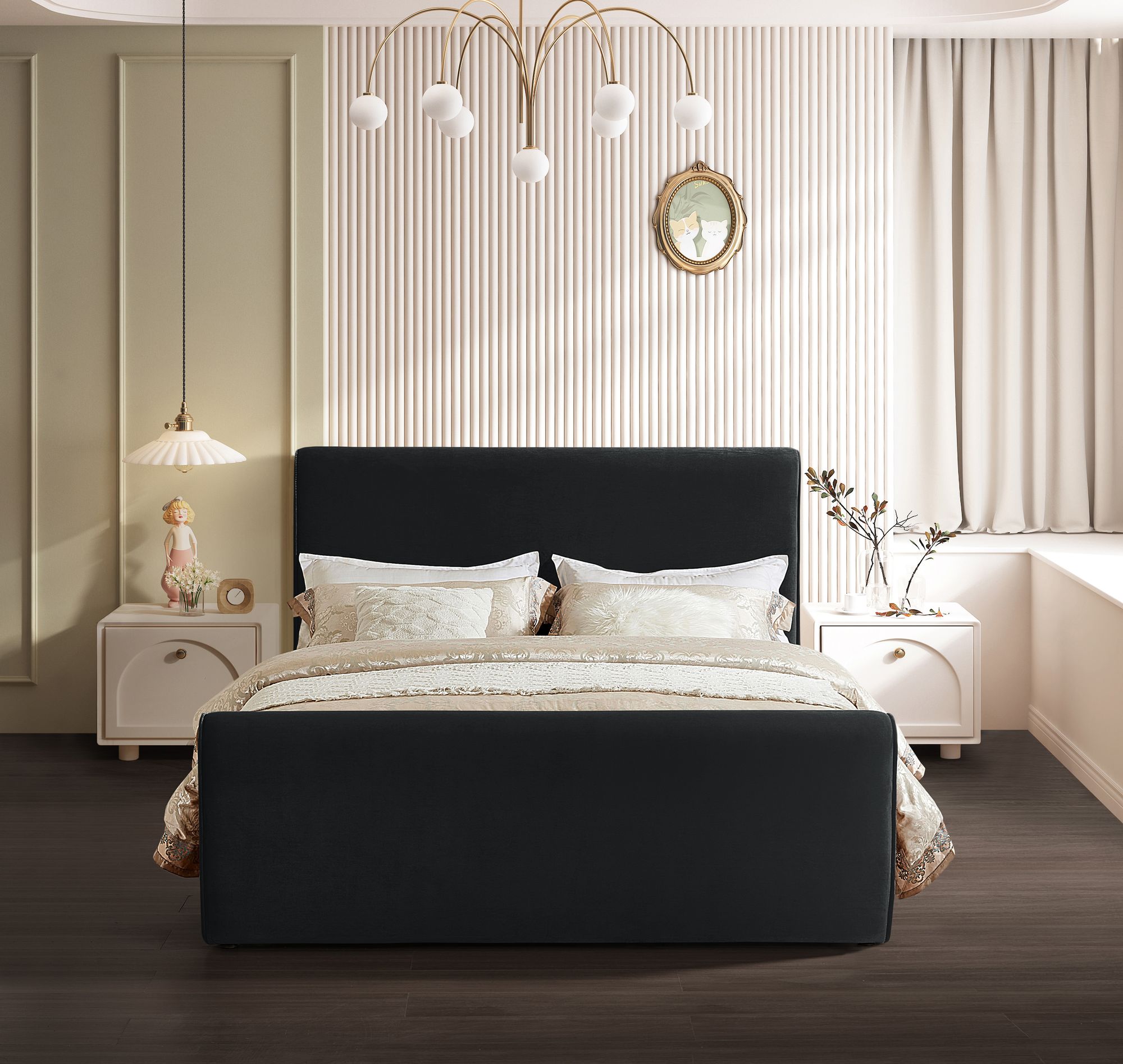 Sloan Velvet Full Size Bed