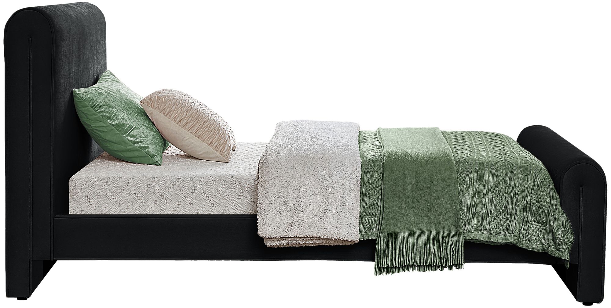 Sloan Velvet Twin Size Bed
