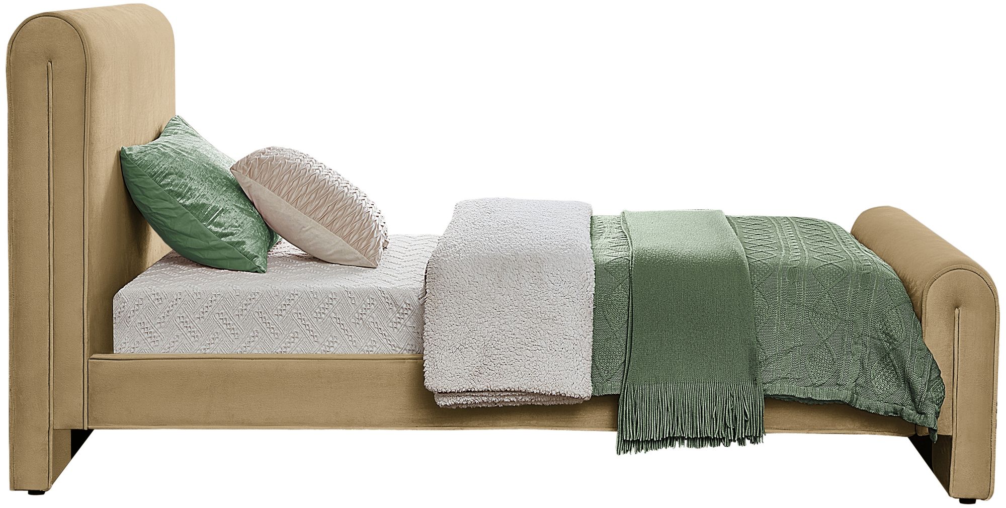Sloan Velvet Twin Size Bed