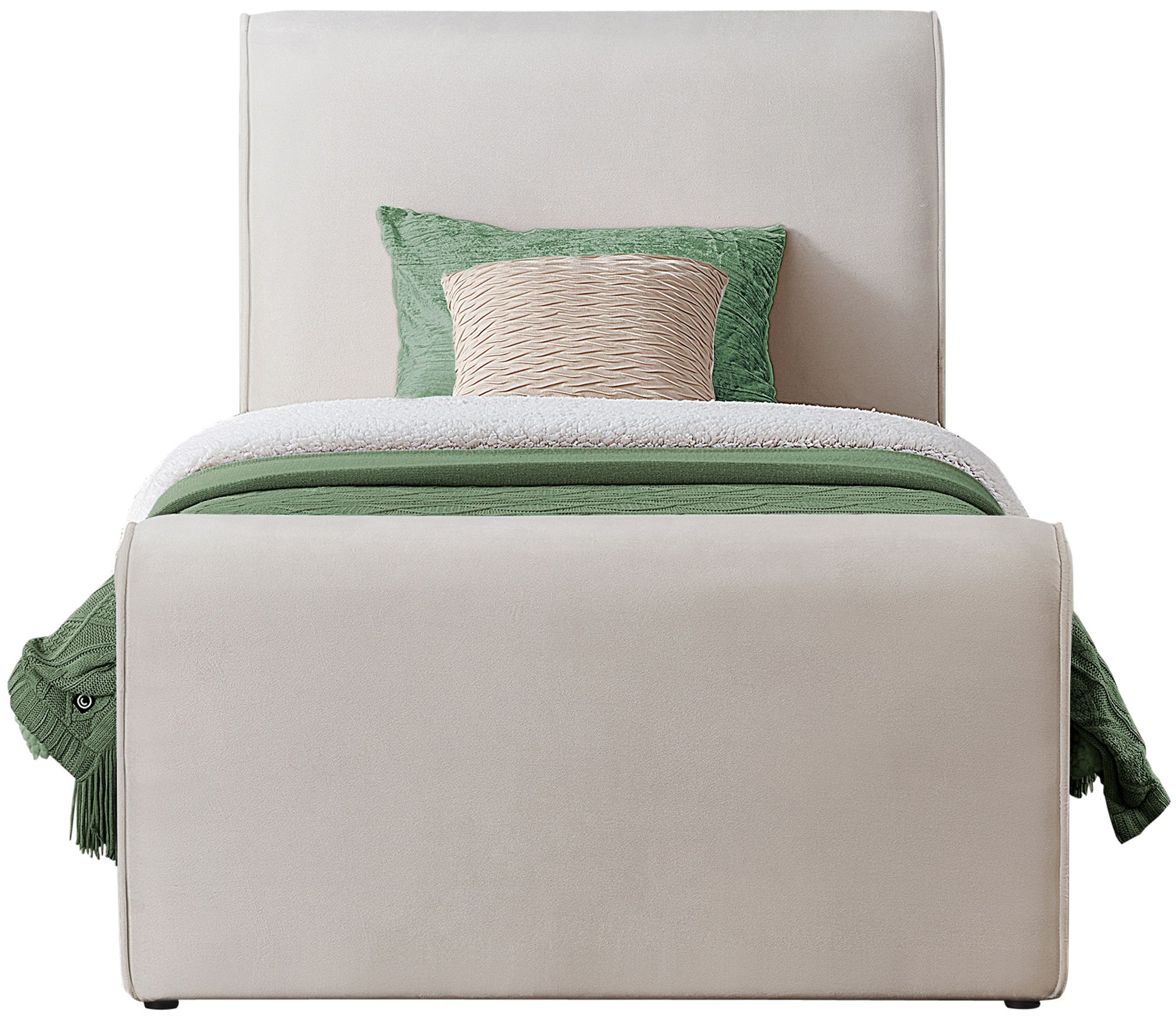 Sloan Velvet Twin Size Bed