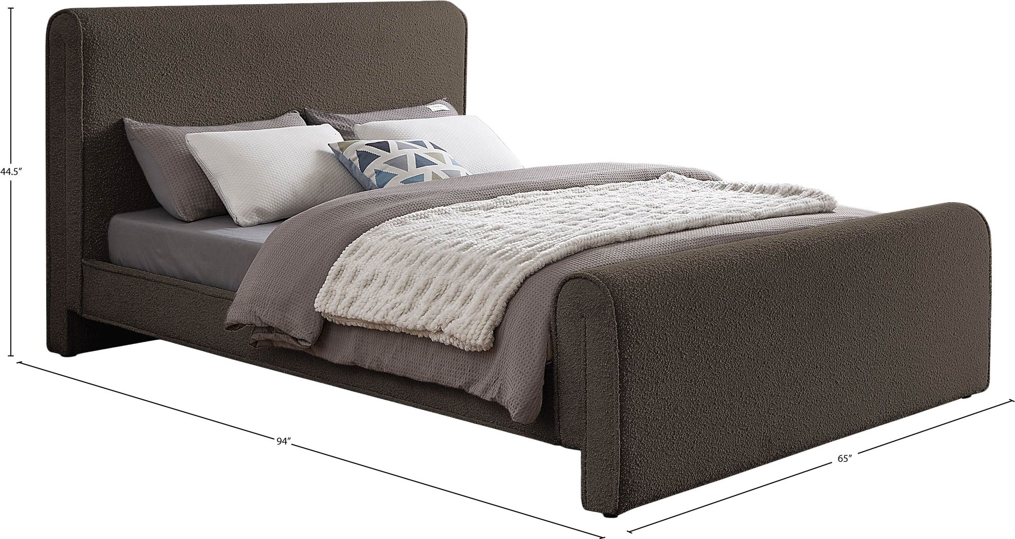 Stylus Boucle Fabric Bed