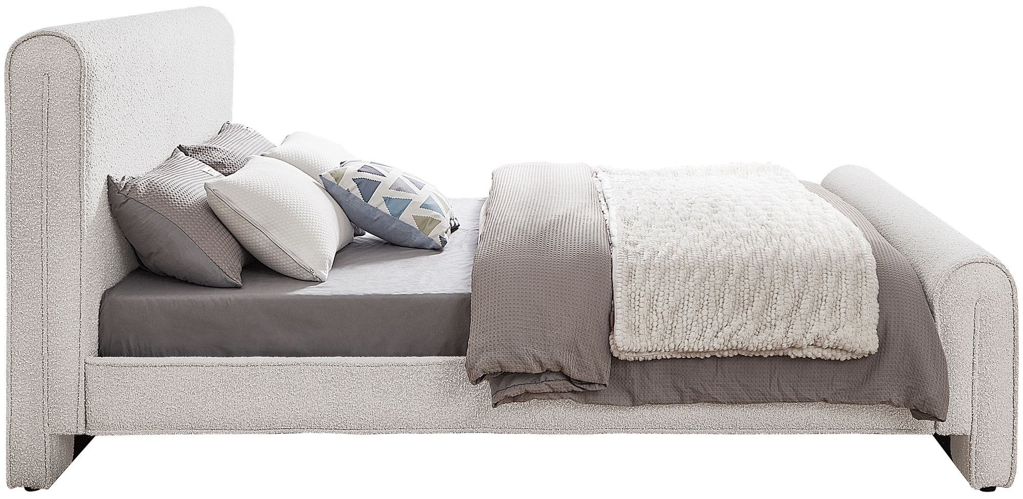 Stylus Boucle Fabric Bed