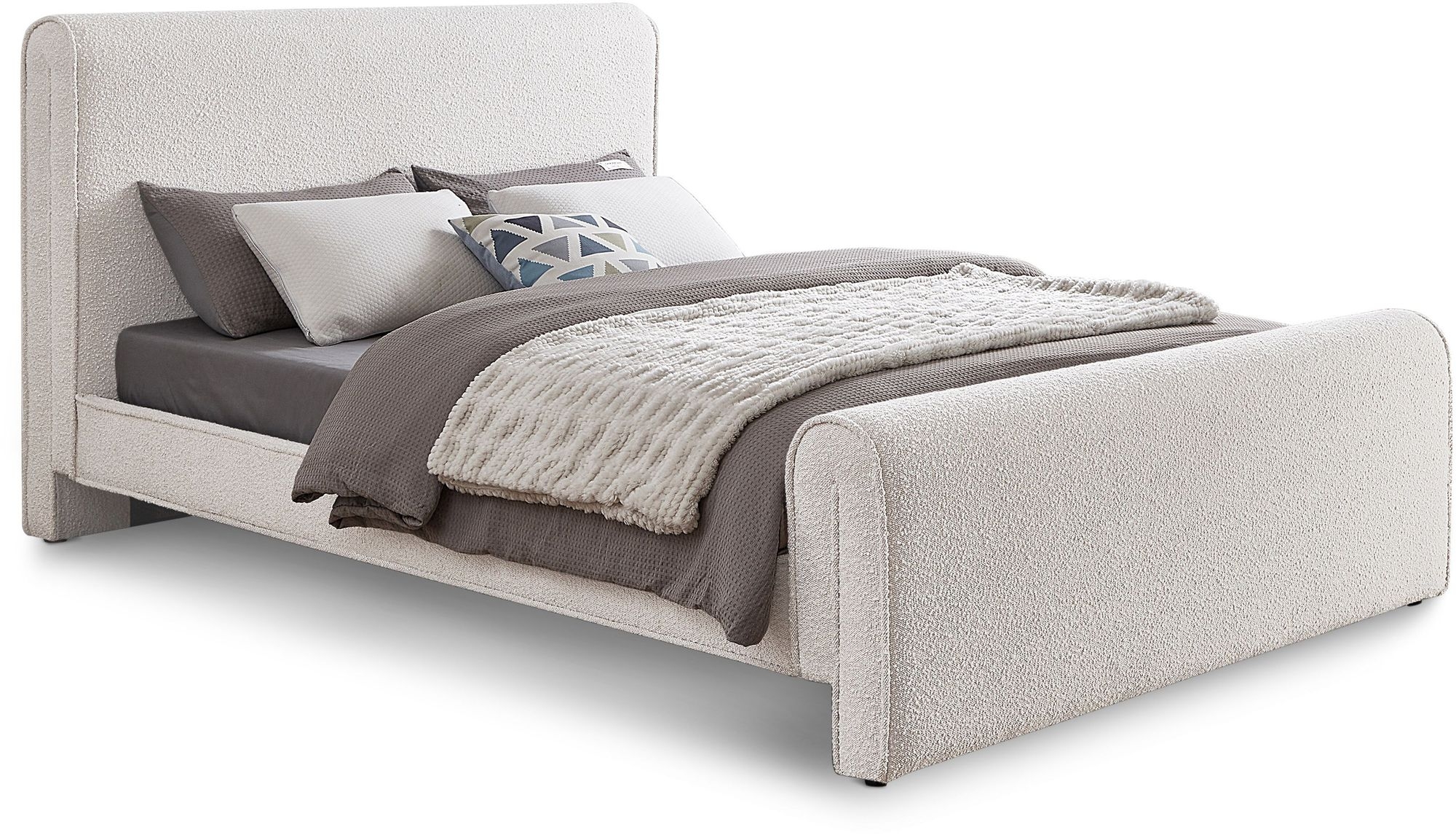 Stylus Boucle Fabric Bed