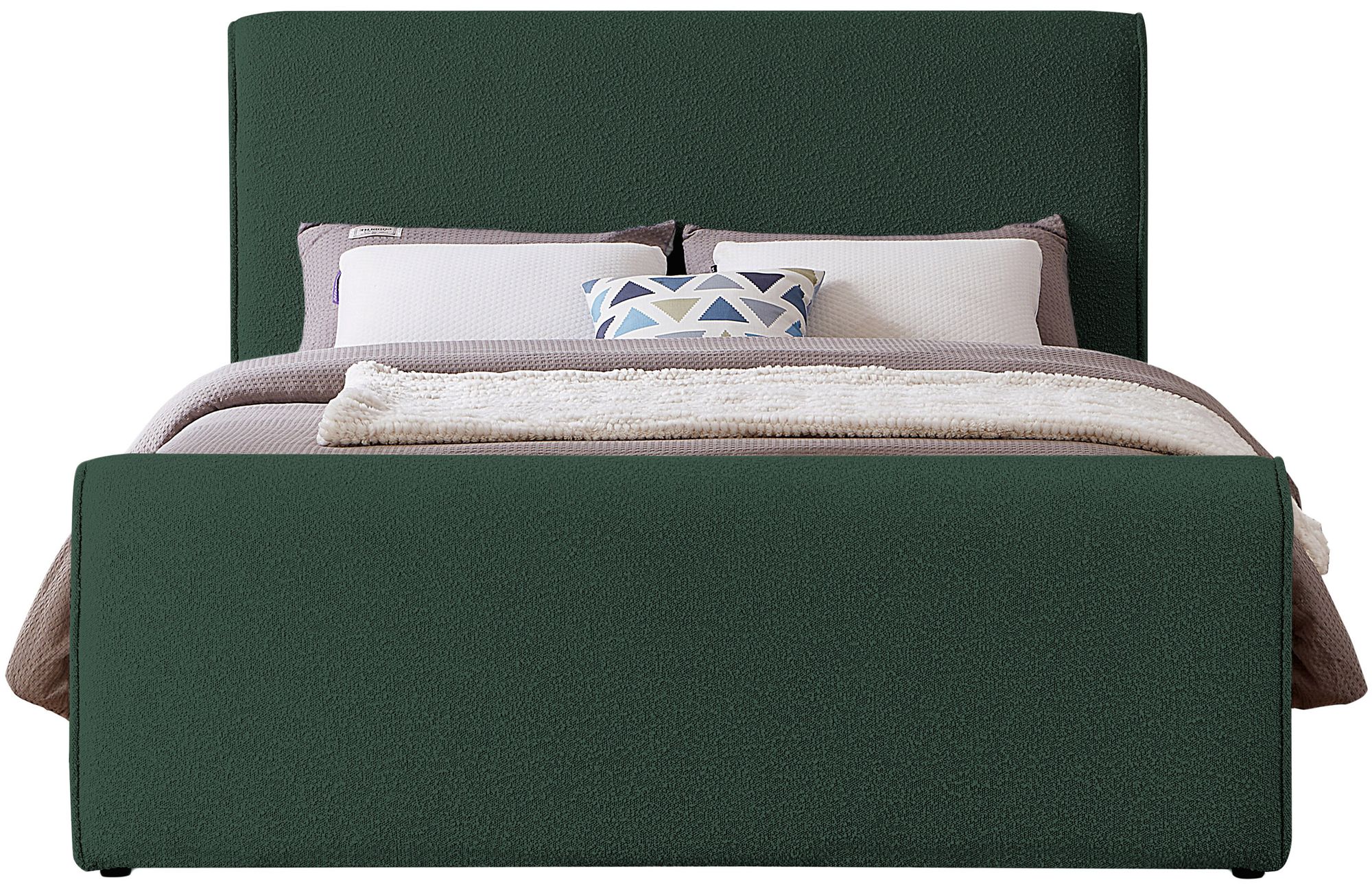 Stylus Boucle Fabric Full Size Bed