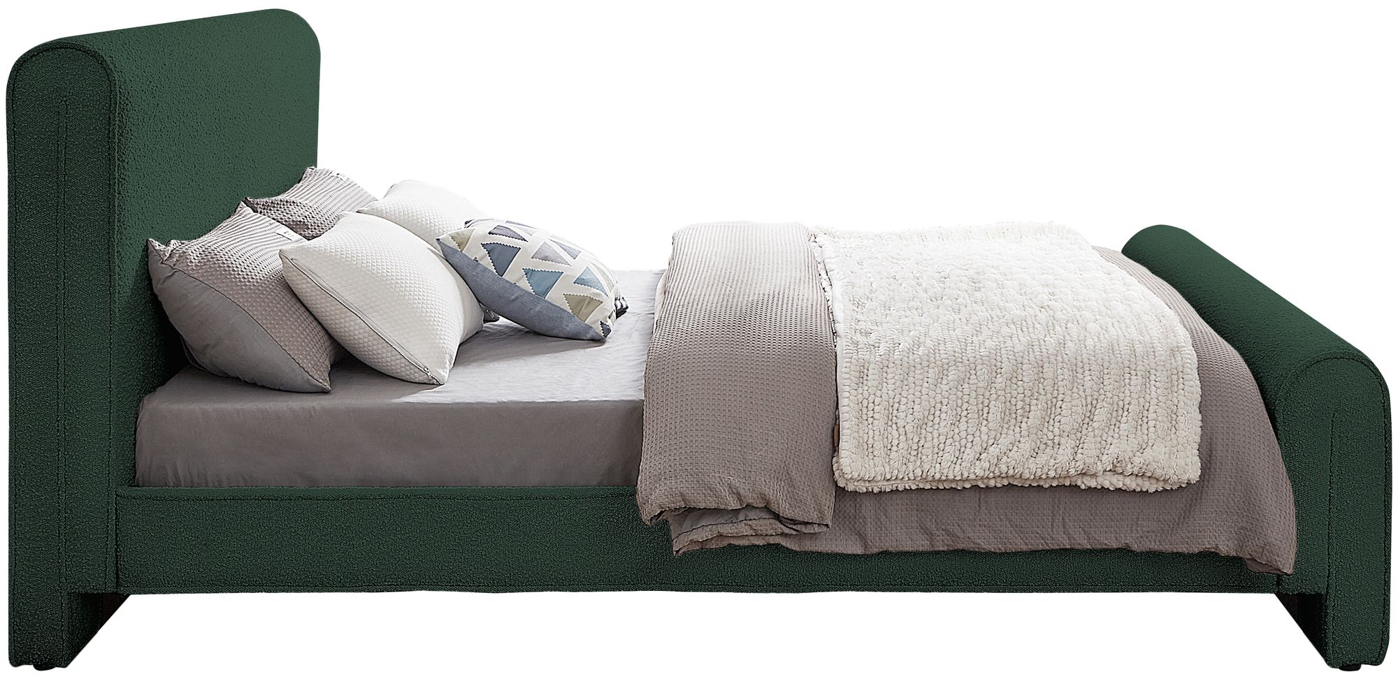 Stylus Boucle Fabric Full Size Bed