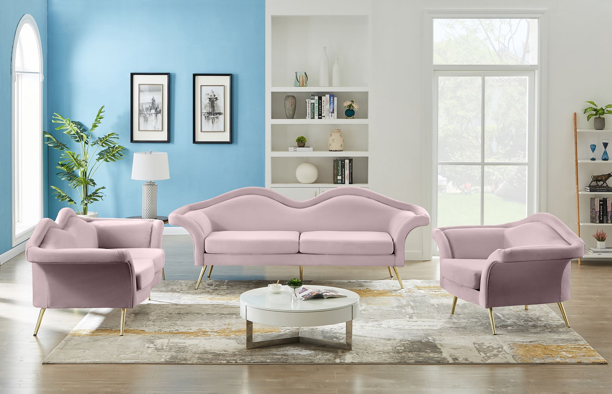 Lips Velvet Sofa