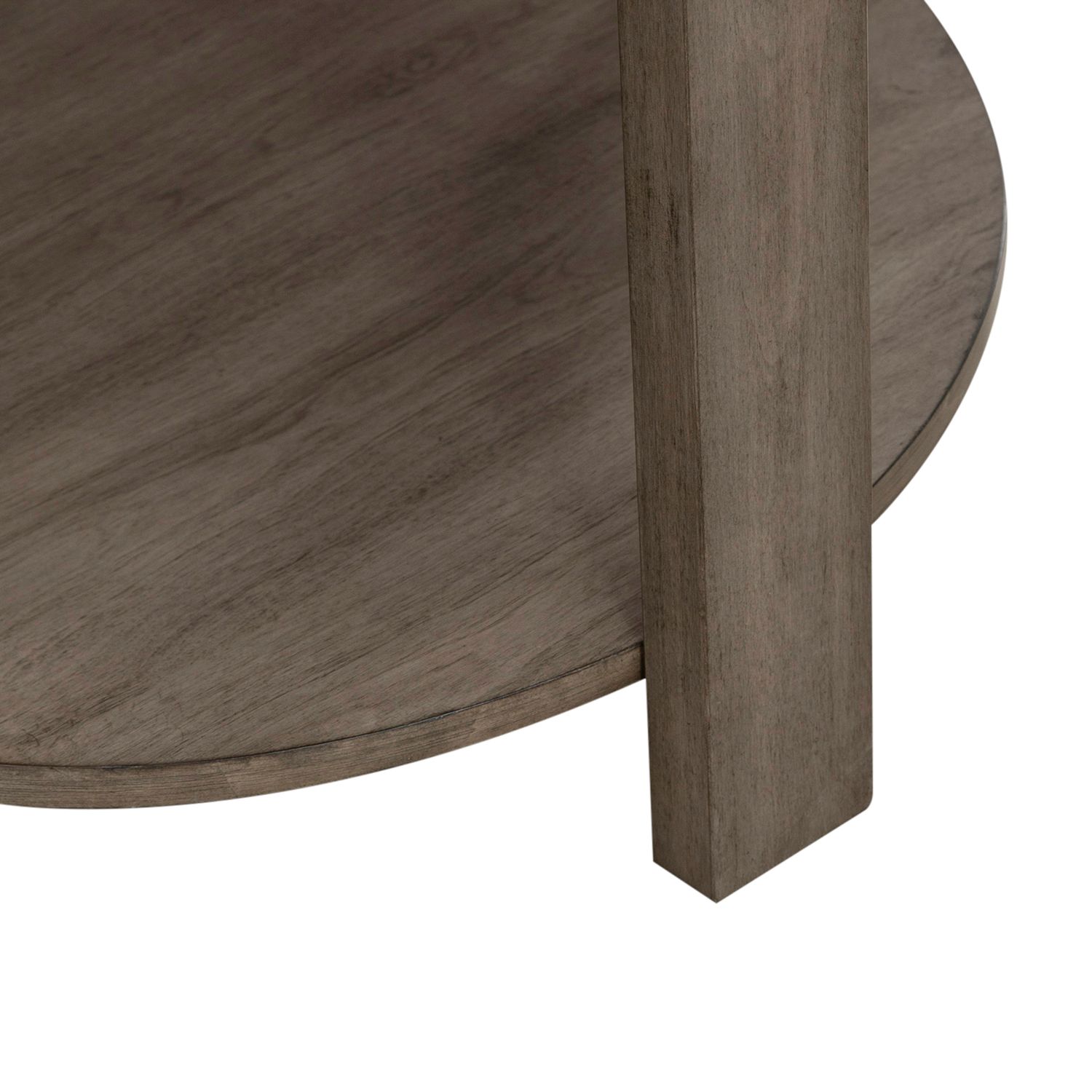 Sutton Round Coffee Table Set | Bleached Sand & Metal