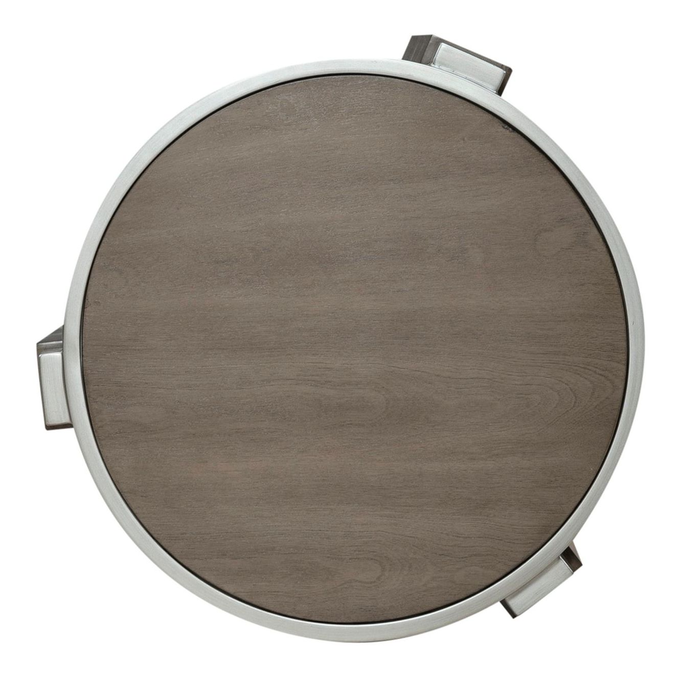 Sutton Round Coffee Table Set | Bleached Sand & Metal