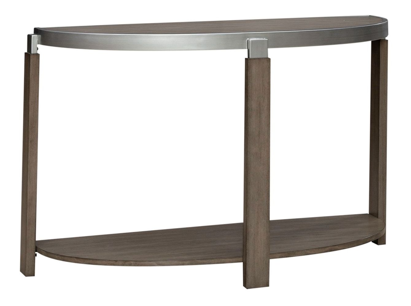 Sutton Round Coffee Table Set | Bleached Sand & Metal