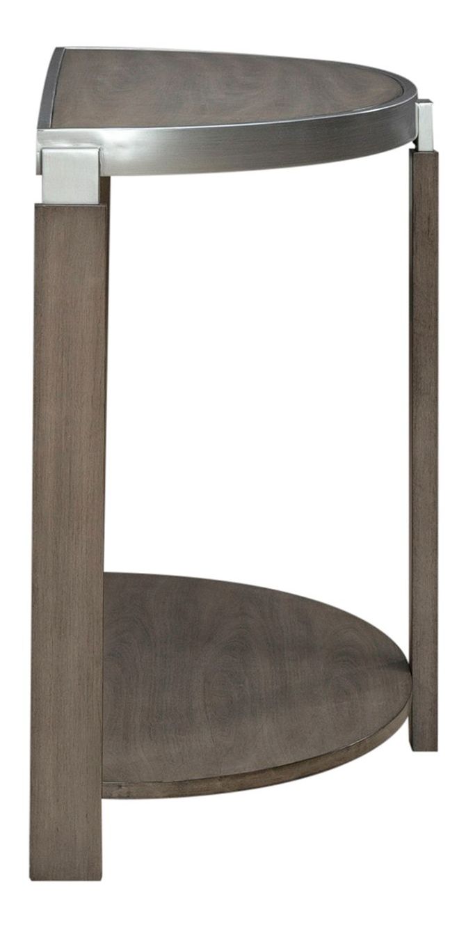 Sutton Round Coffee Table Set | Bleached Sand & Metal