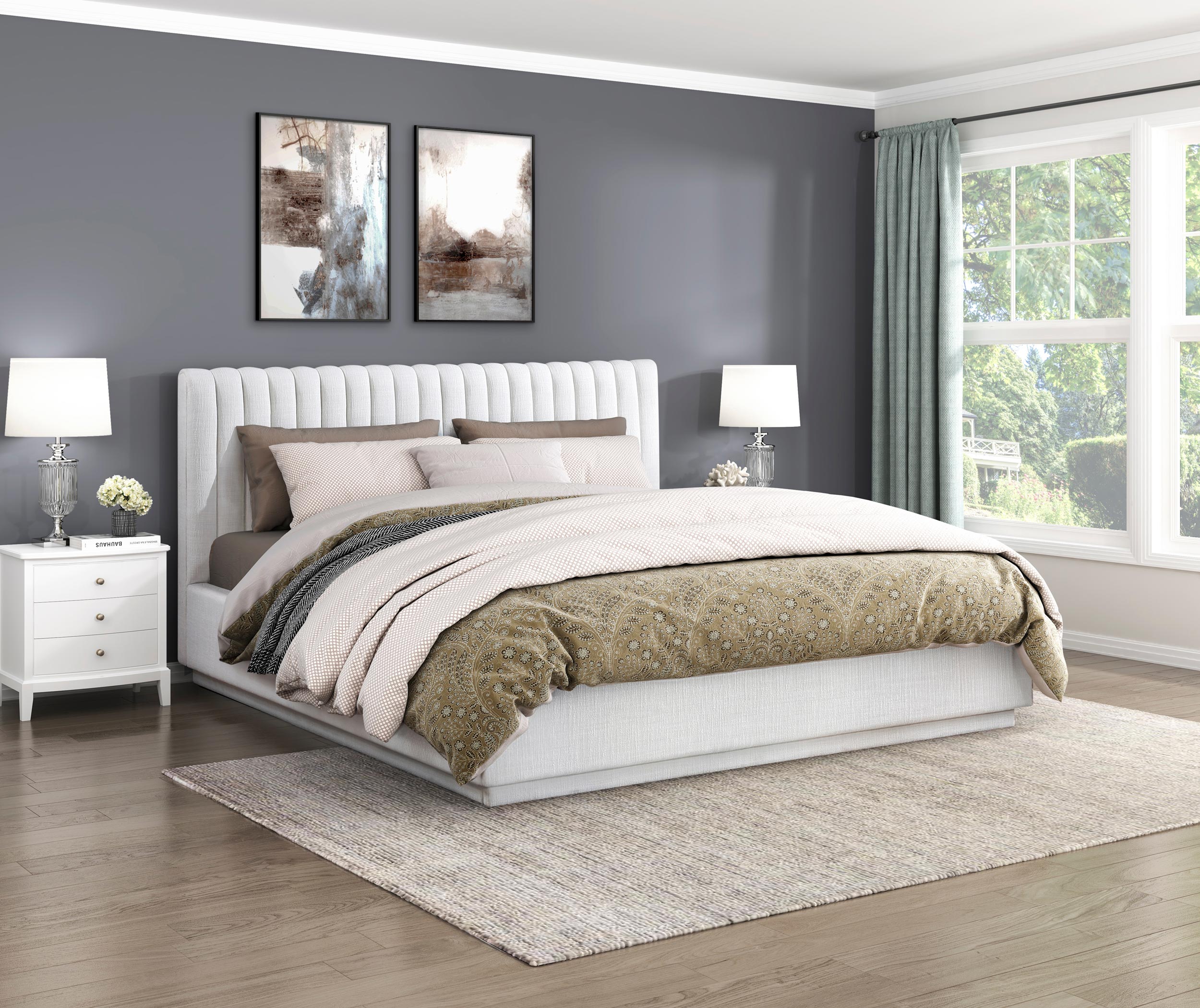 Mulvane Polyester California King Platform Bed