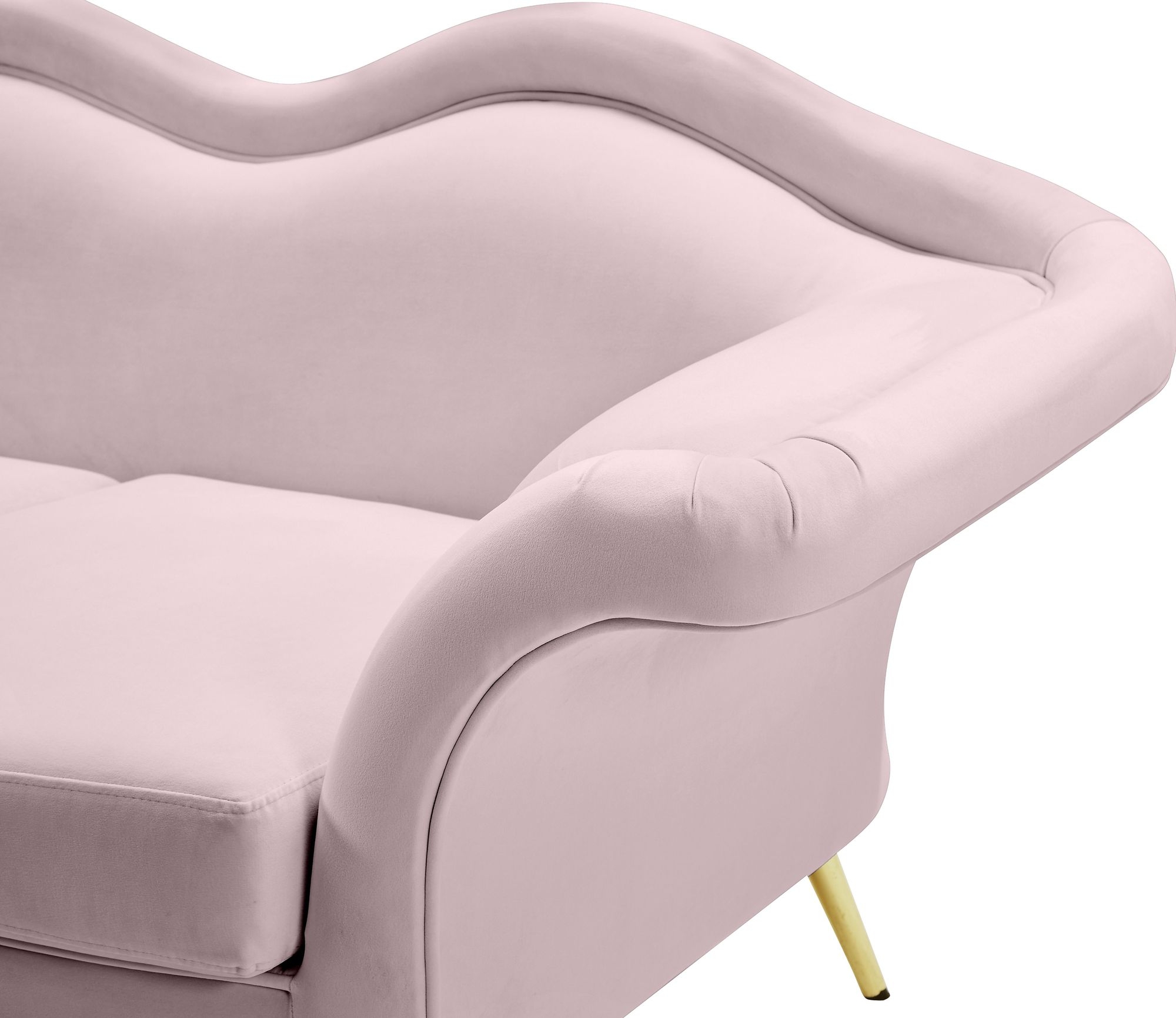 Lips Velvet Loveseat