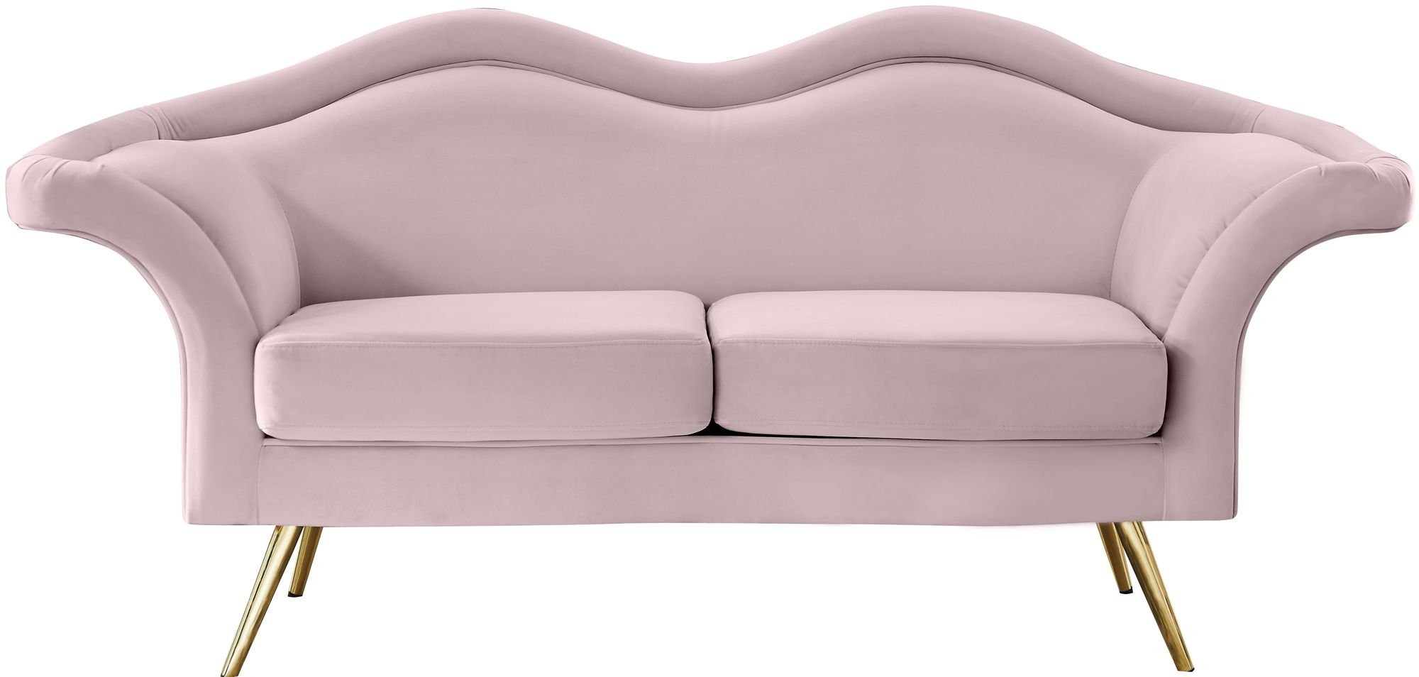 Lips Velvet Loveseat