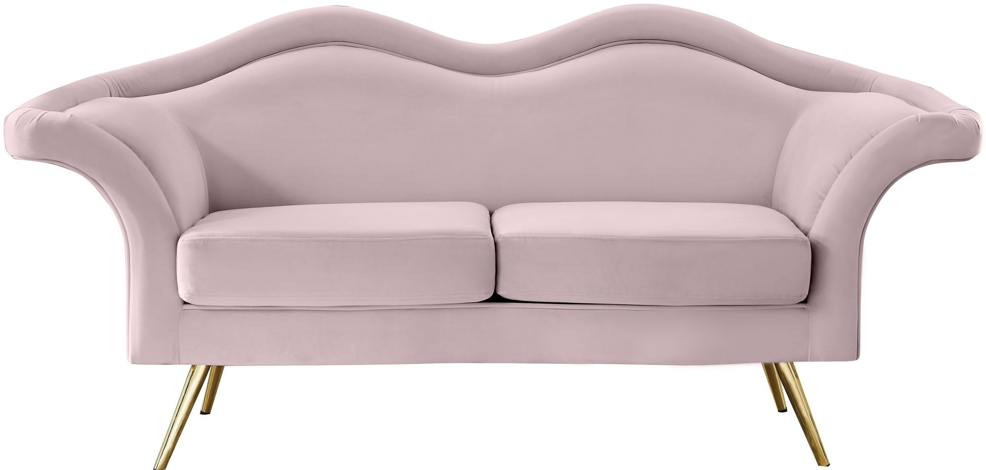 Lips Velvet Loveseat
