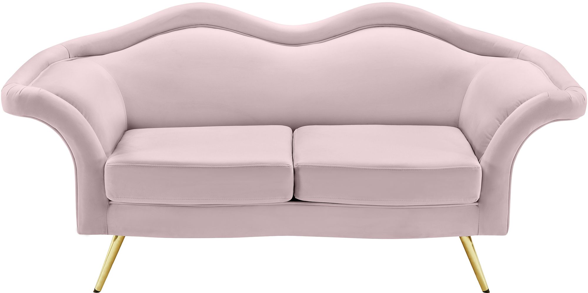 Lips Velvet Loveseat