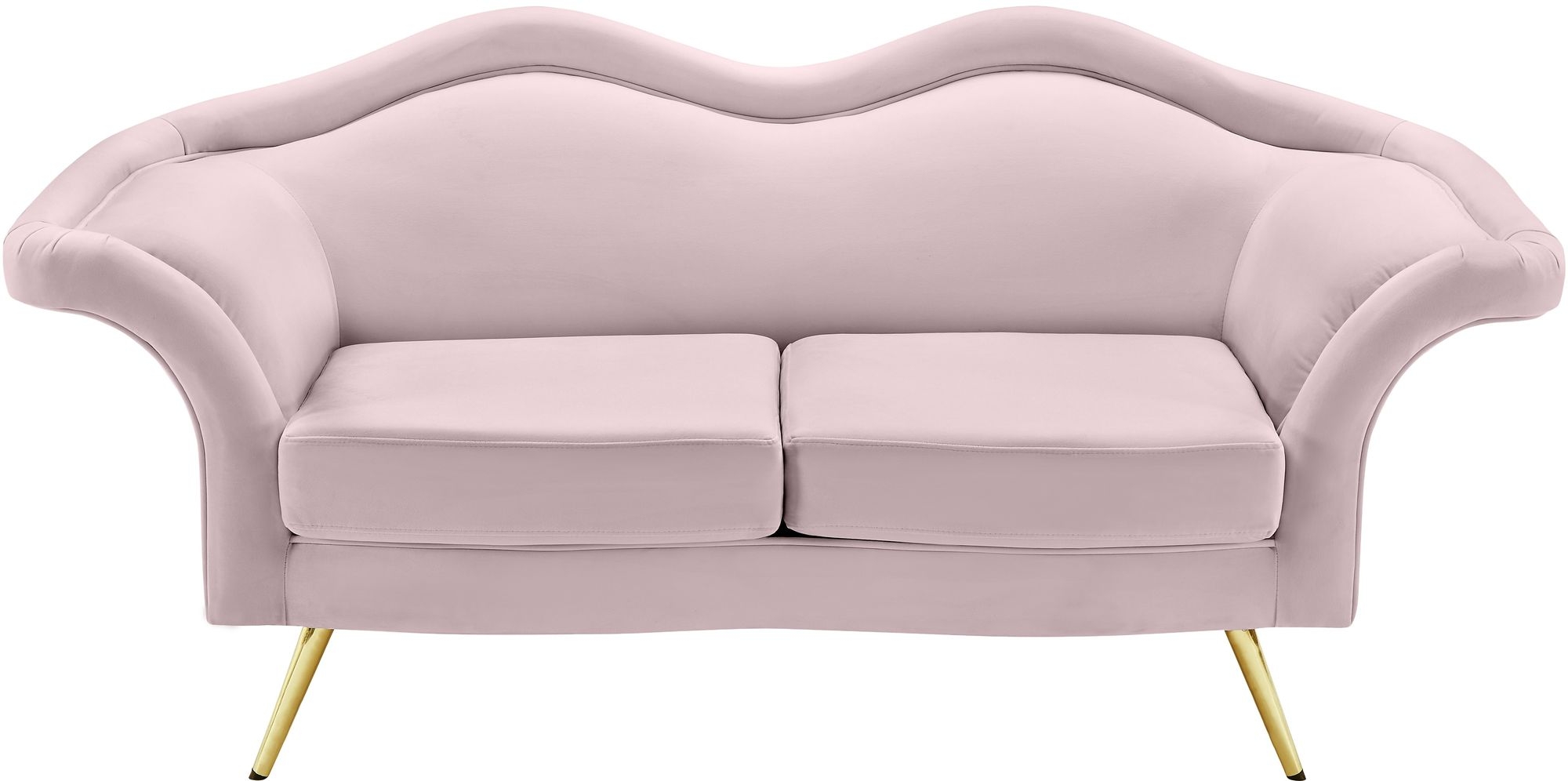 Lips Velvet Loveseat