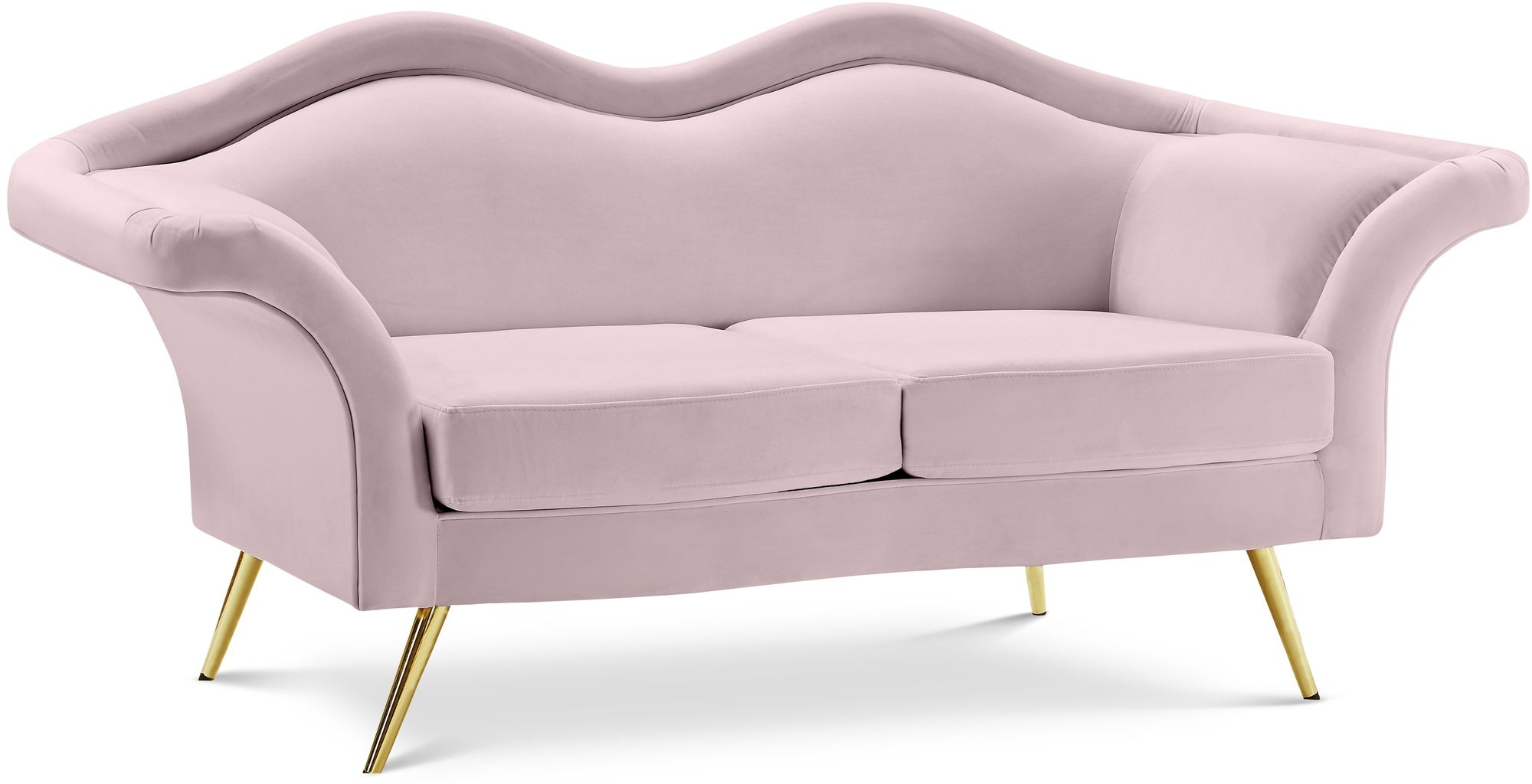 Lips Velvet Loveseat