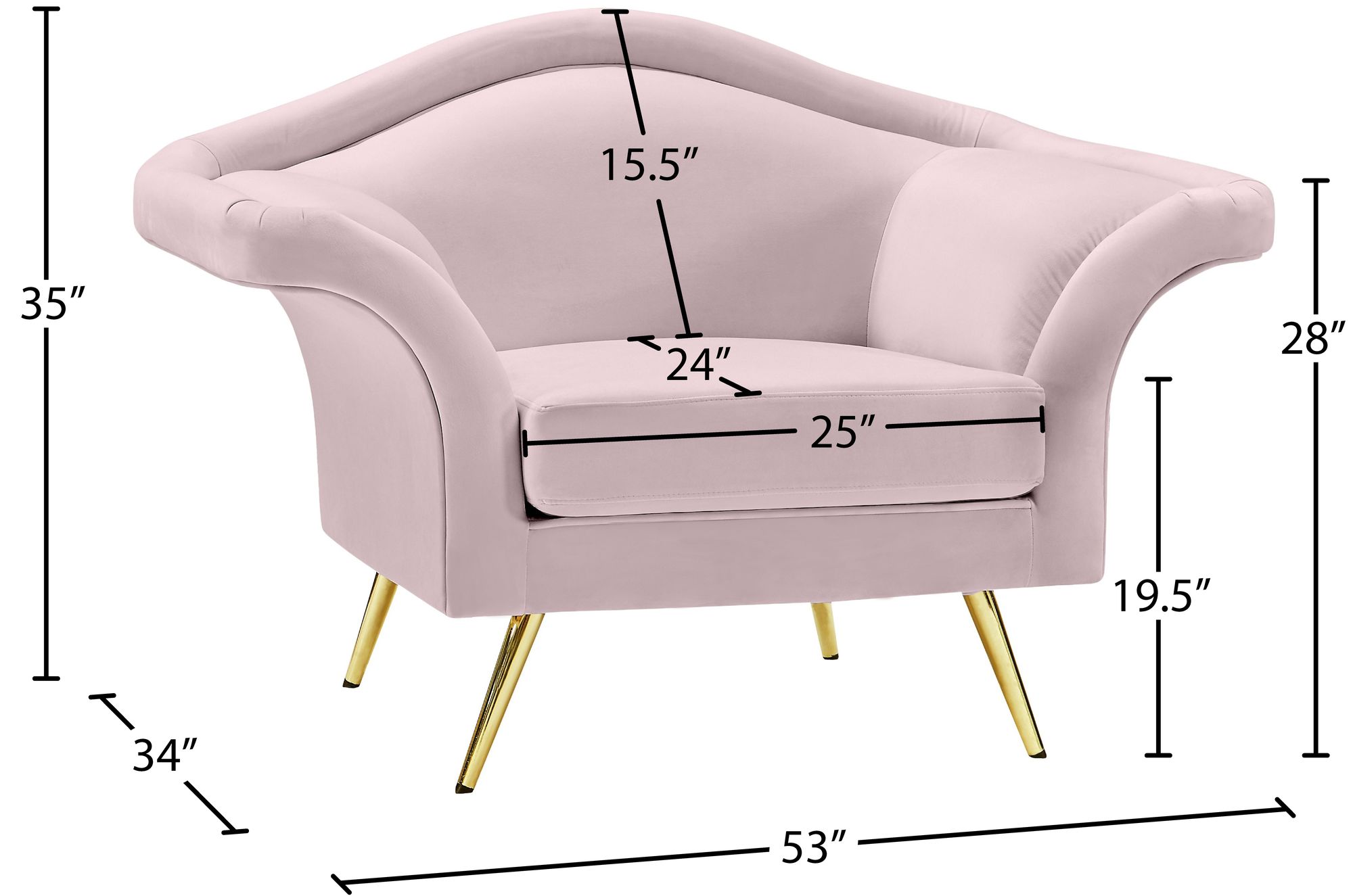 Lips Velvet Chair