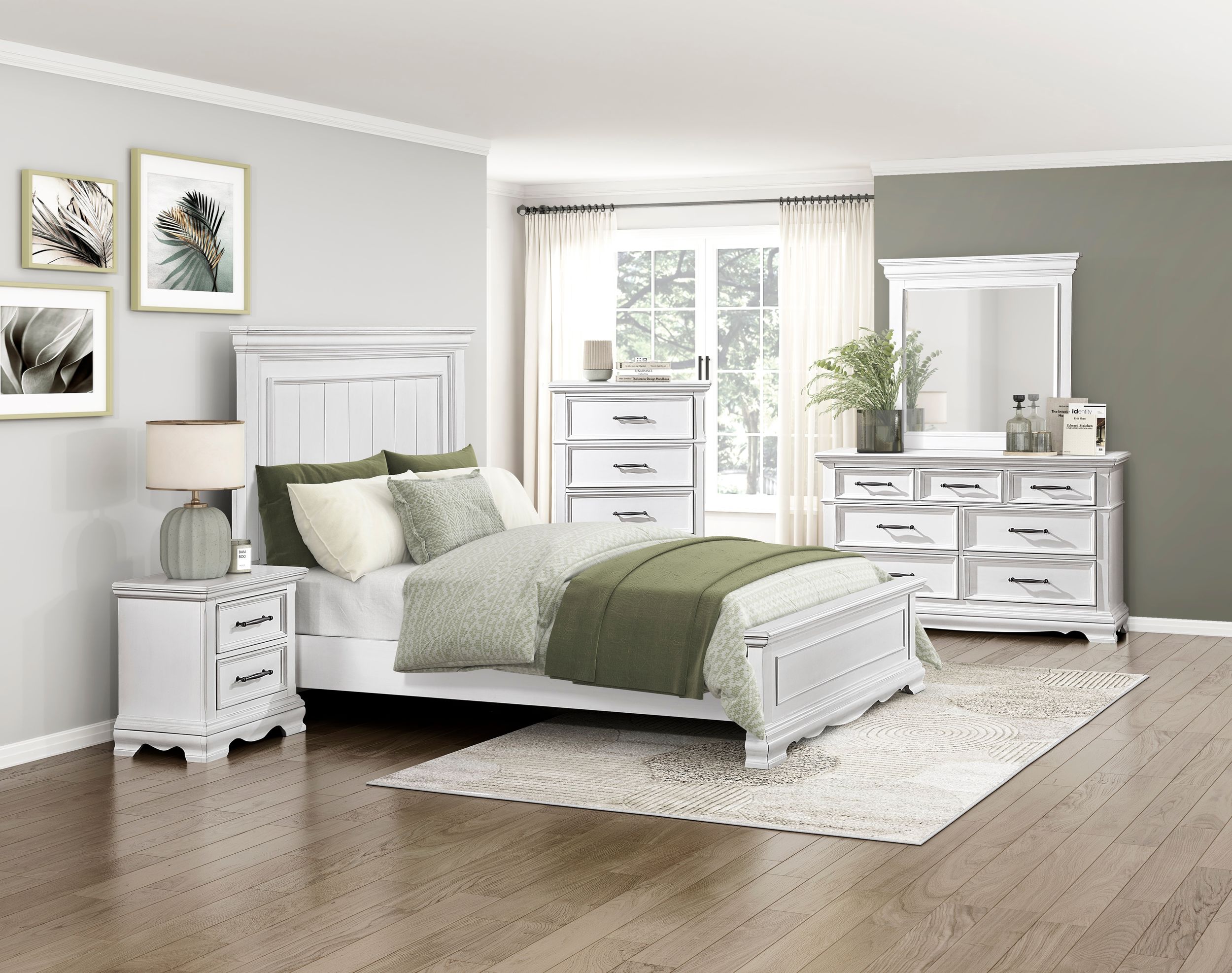 York Wood Panel Bedroom Set