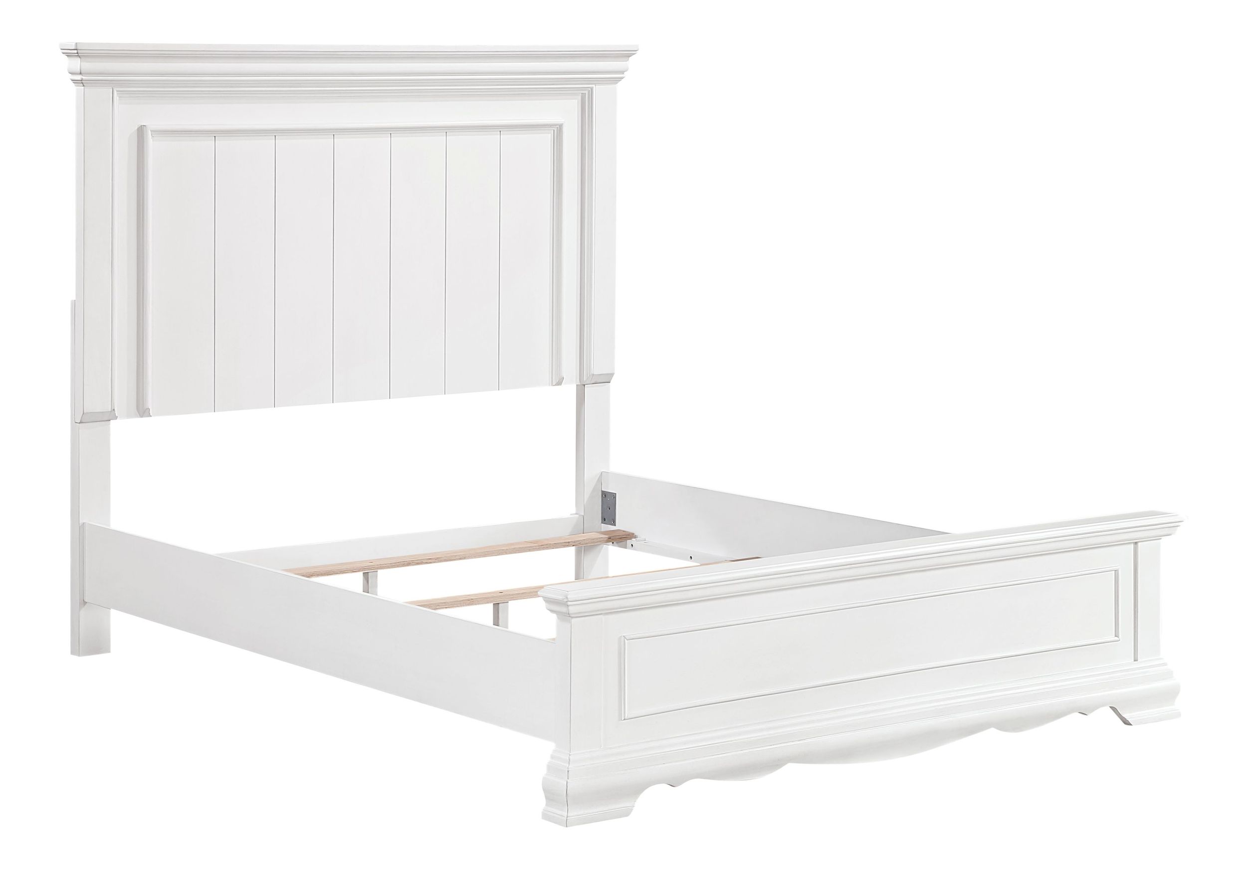 York Wood Queen Panel Bed