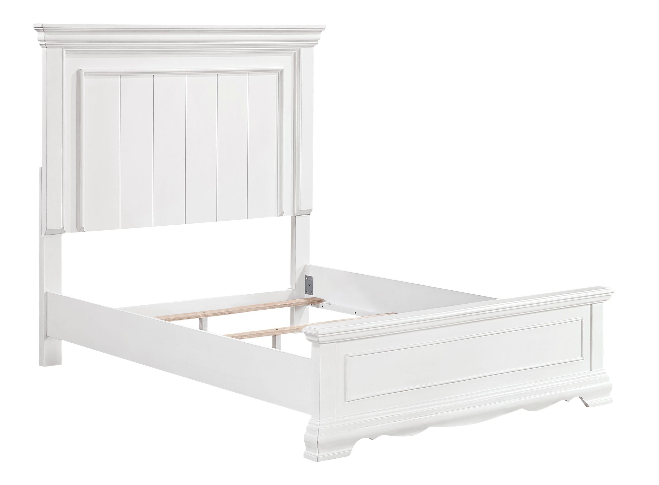 York Wood Full Panel Bed