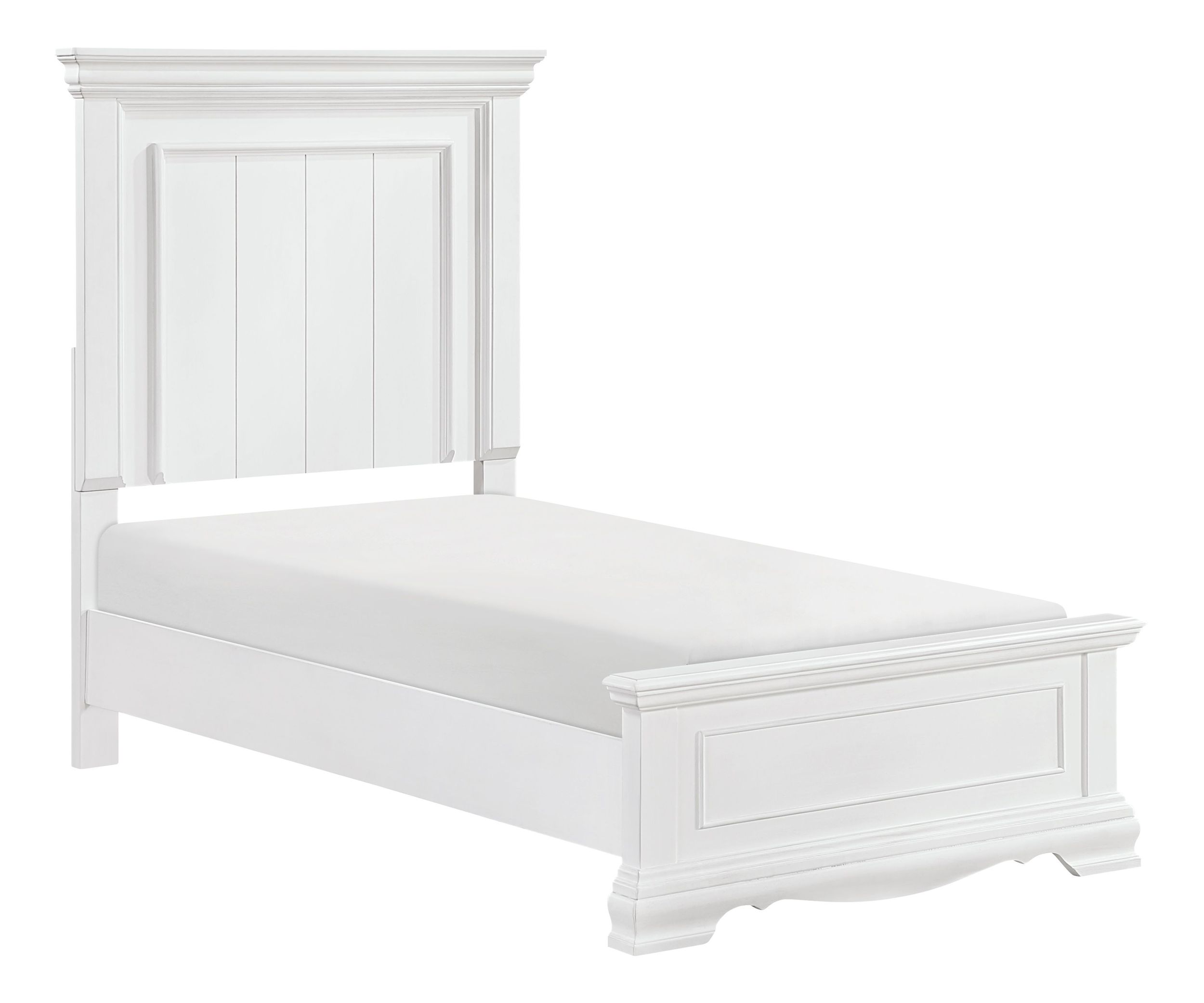 York Wood Panel Bed