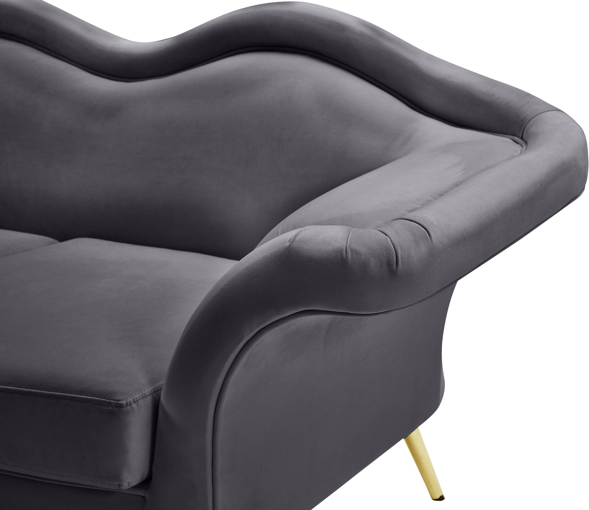 Lips Velvet Loveseat