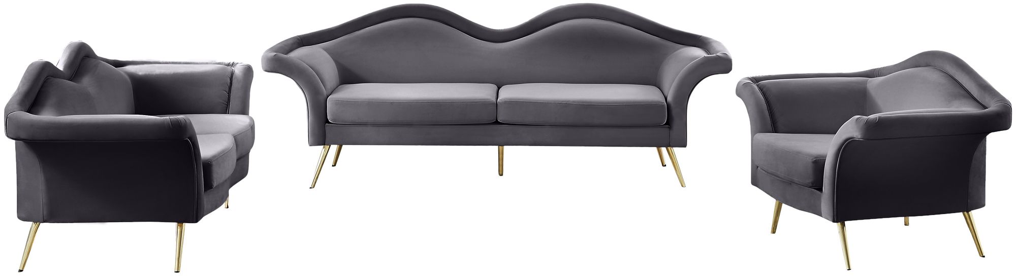 Lips Velvet Loveseat