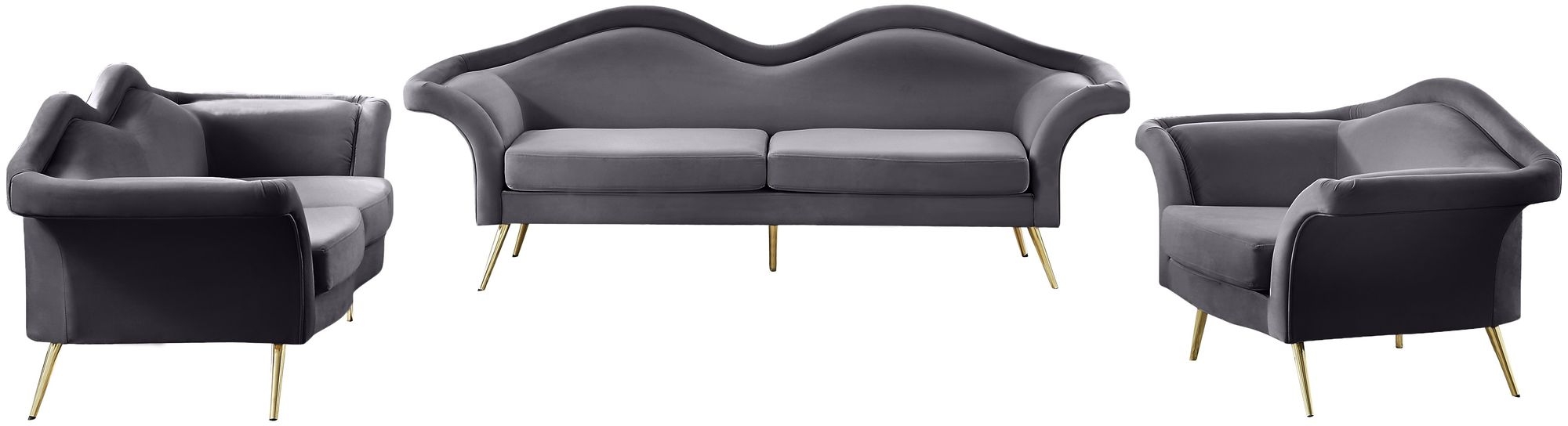 Lips Velvet Loveseat