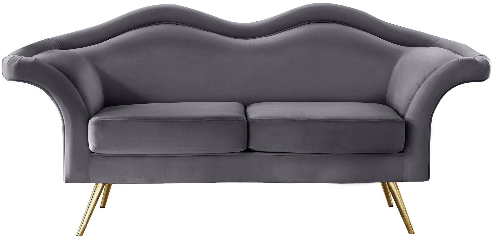 Lips Velvet Loveseat