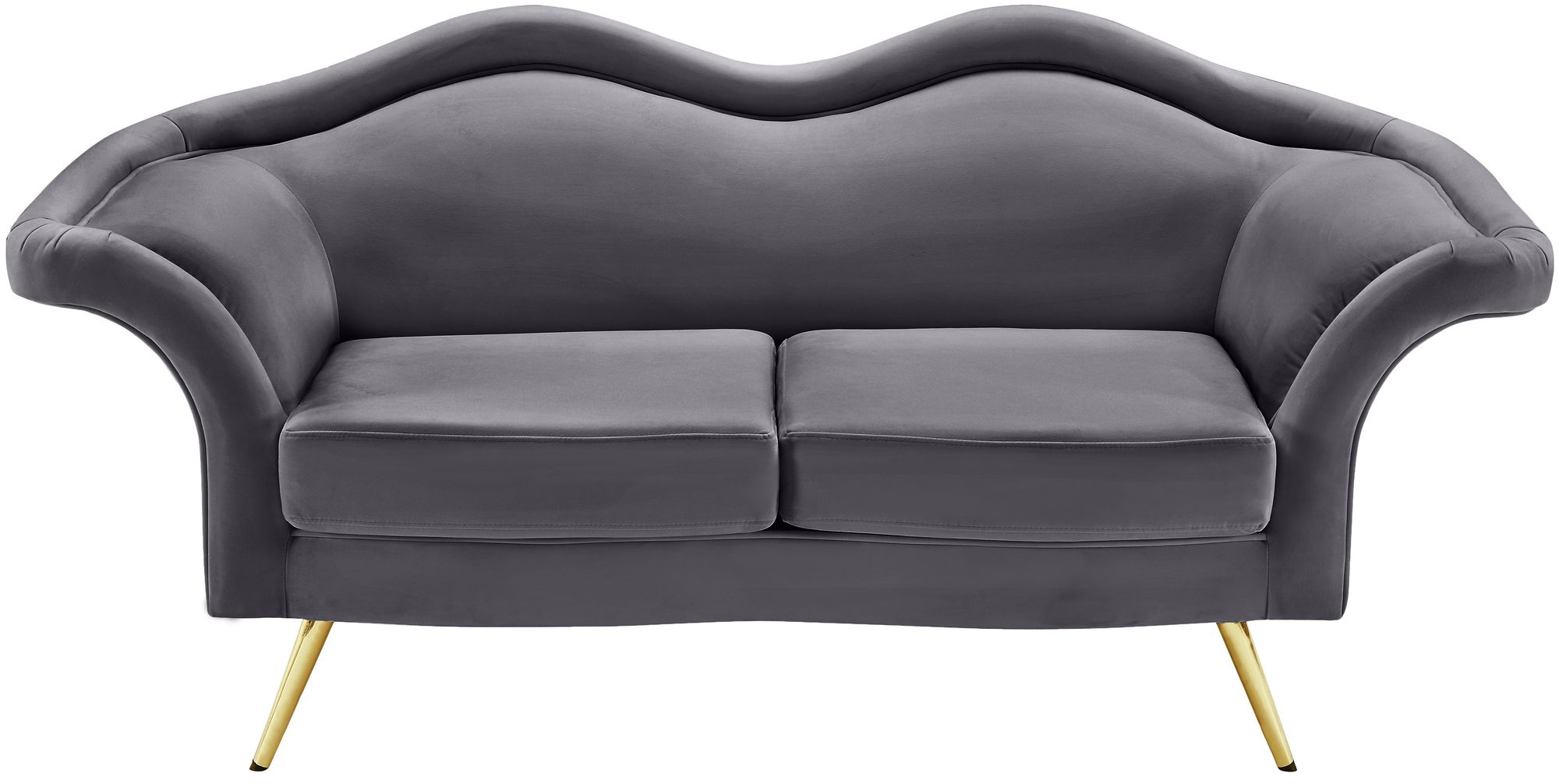 Lips Velvet Loveseat