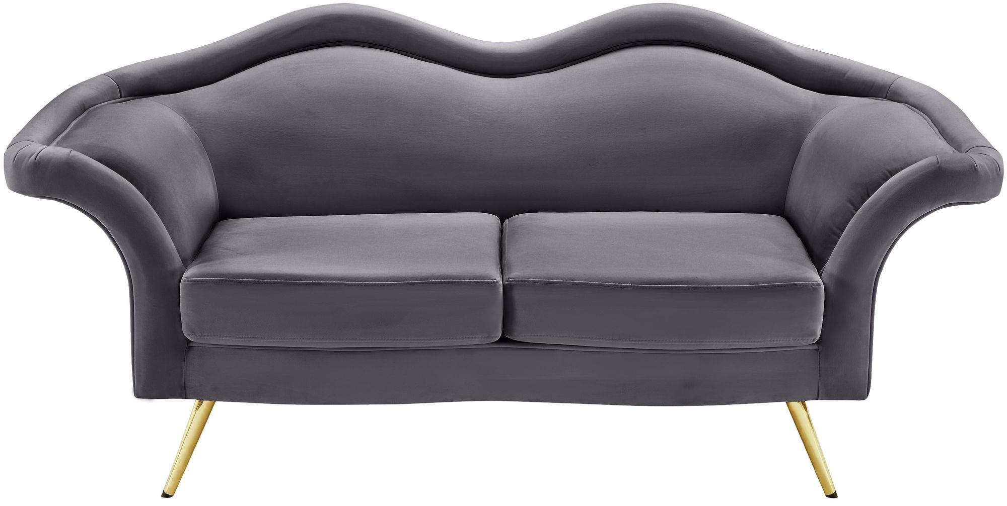 Lips Velvet Loveseat