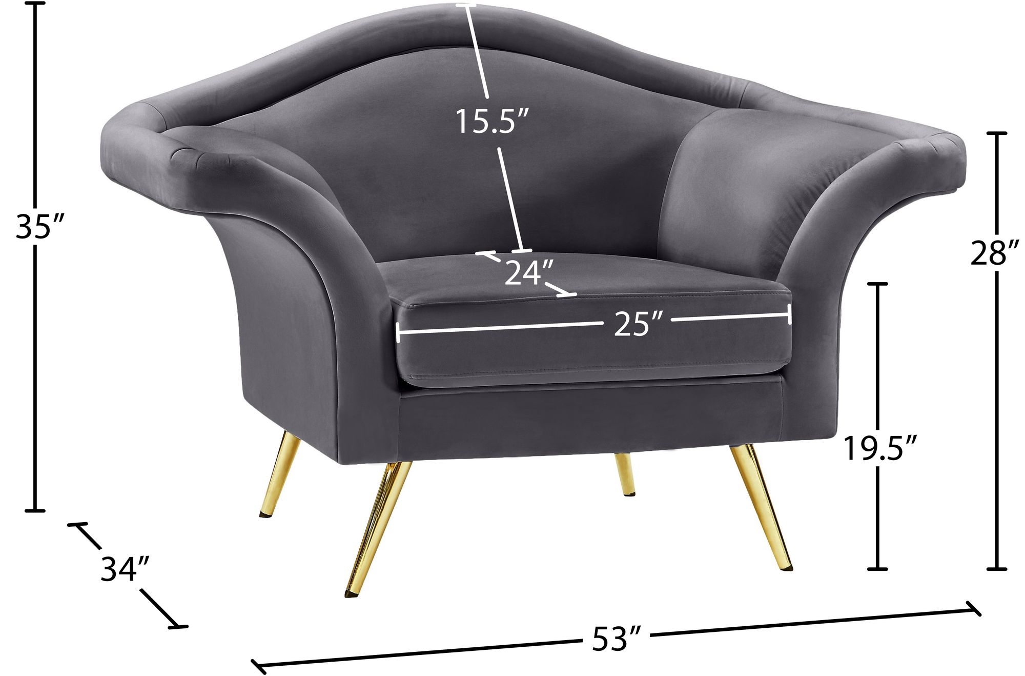 Lips Velvet Chair