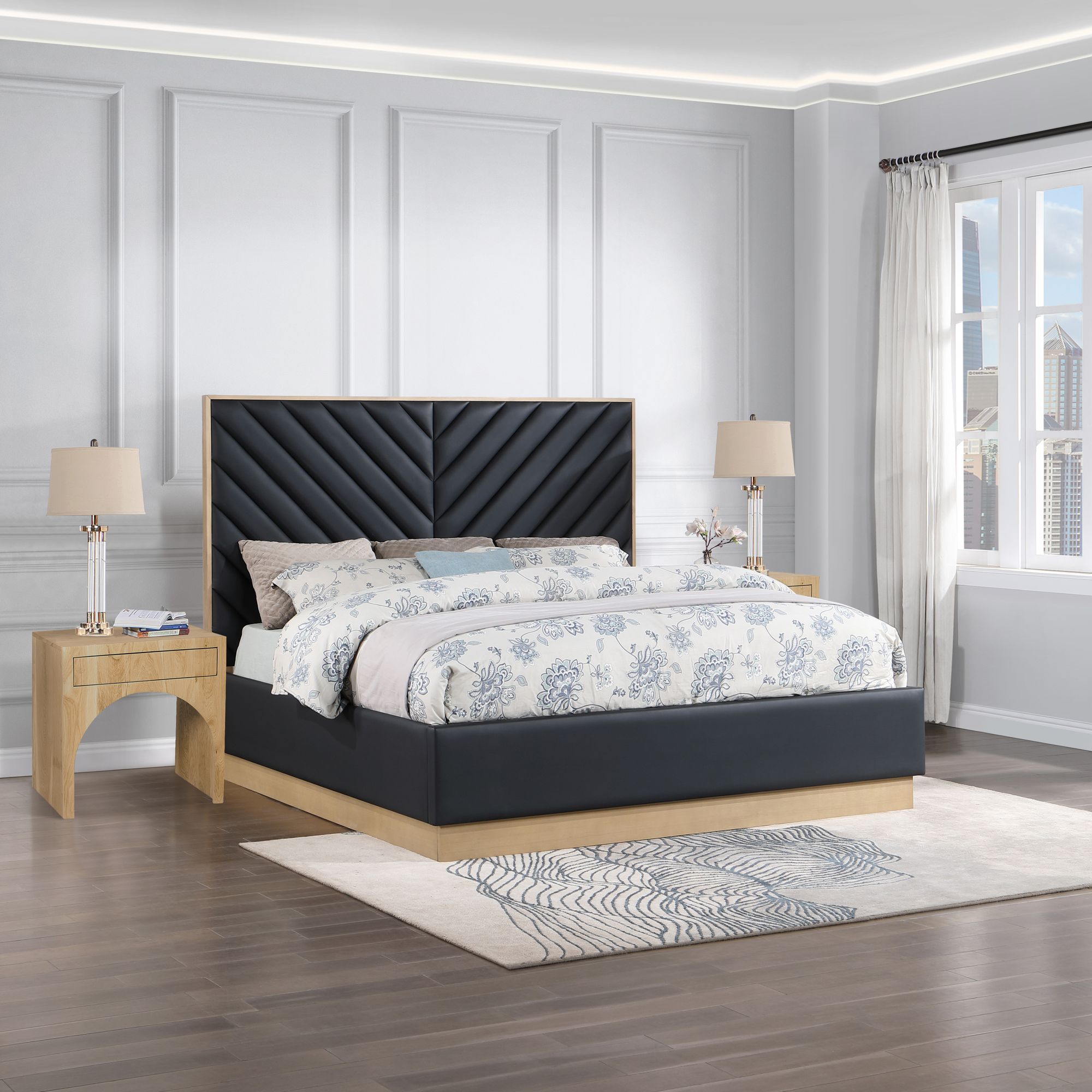 Casa Faux Leather King Size Bed