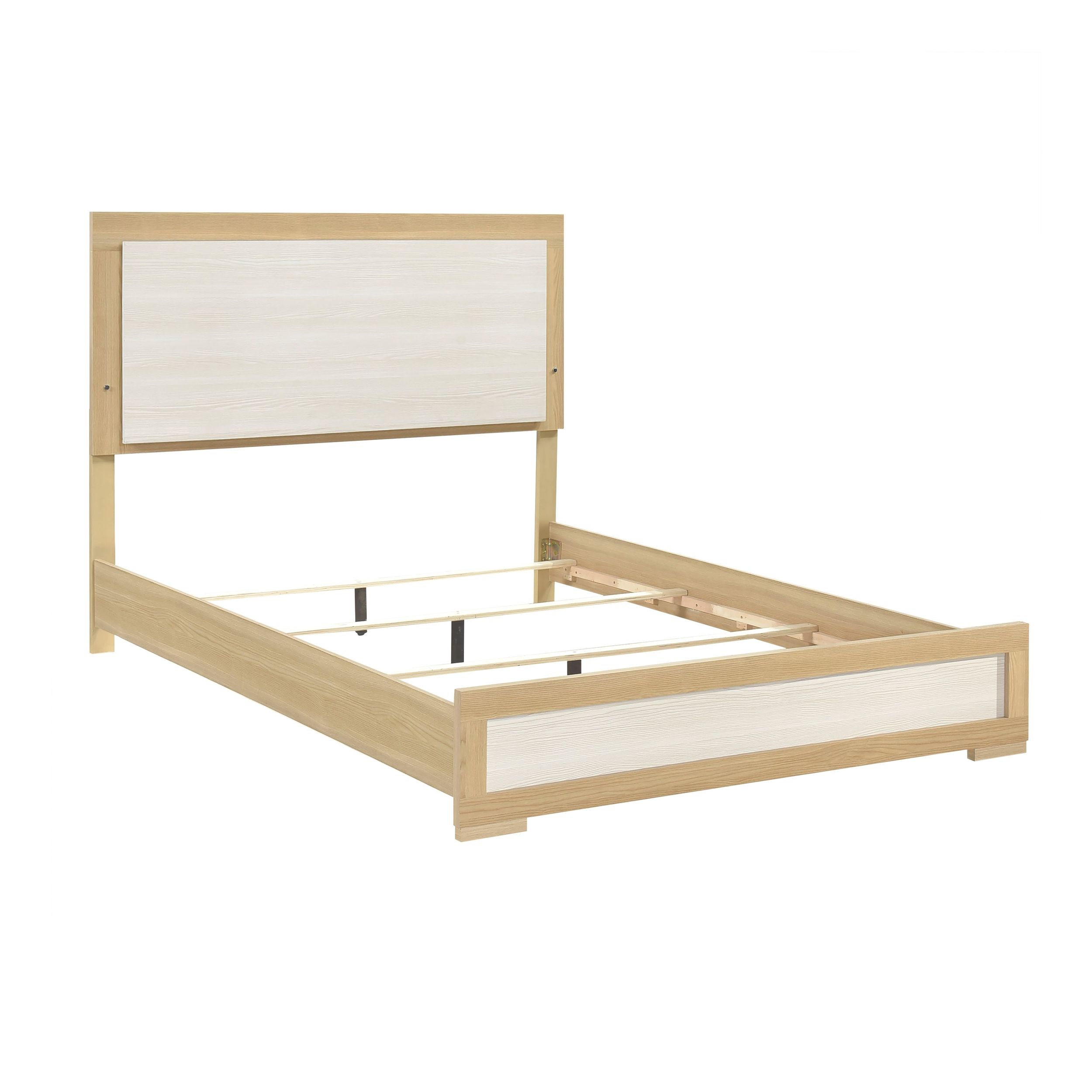 Sterling Melamine/Wood Full Panel Bed with LED Lighting