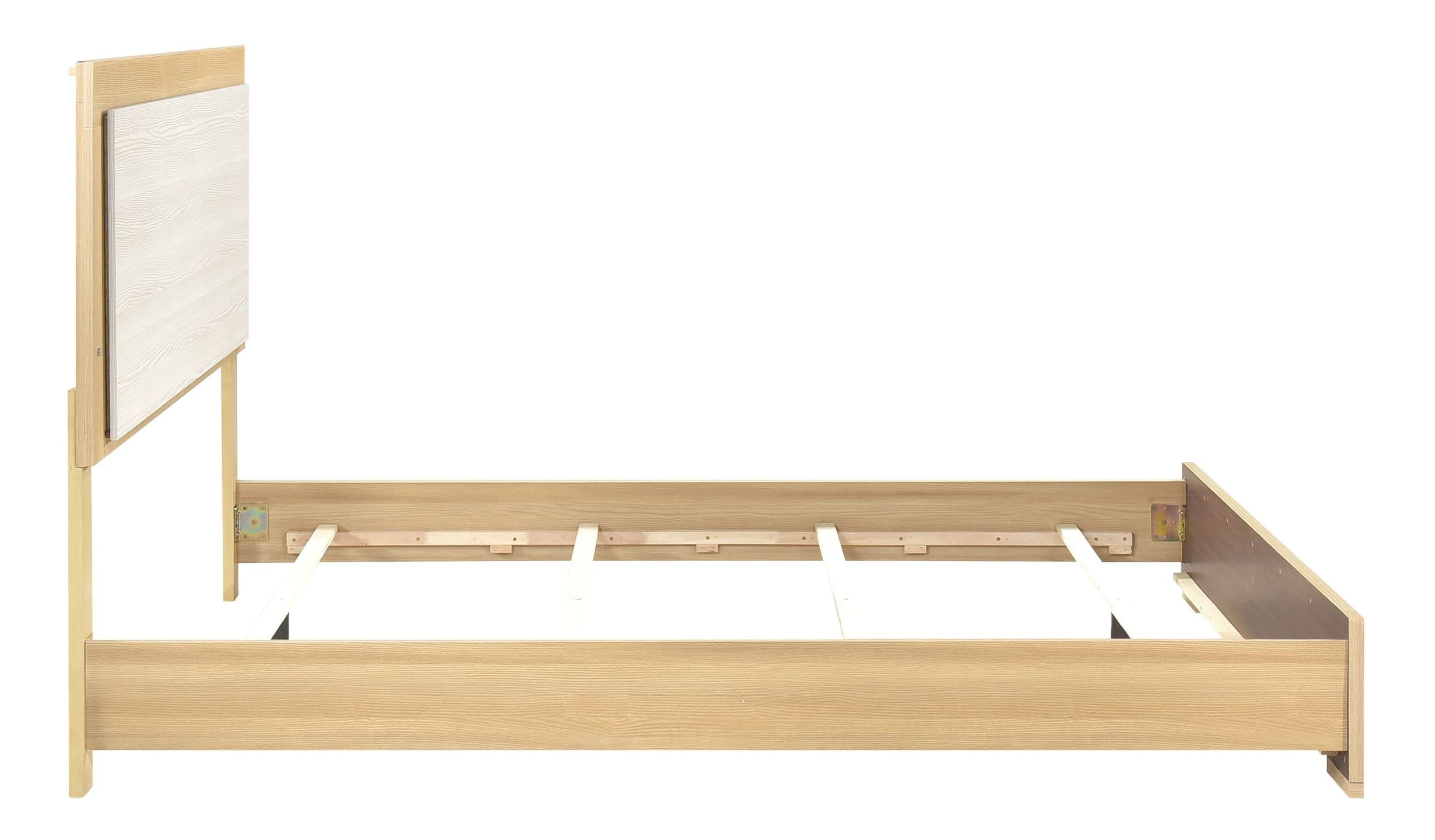 Sterling Melamine/Wood Full Panel Bed with LED Lighting