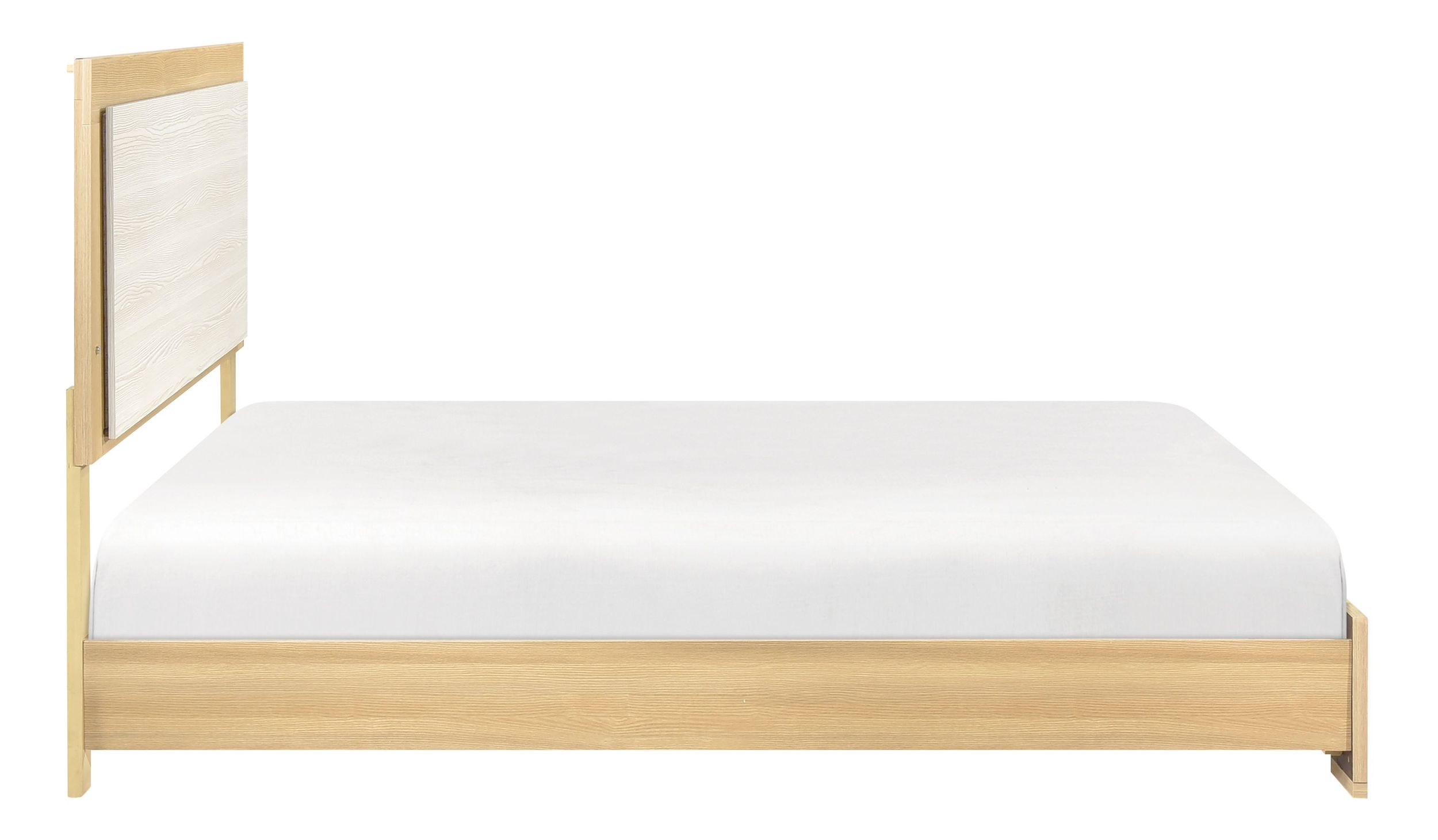 Sterling Melamine/Wood Full Panel Bed with LED Lighting